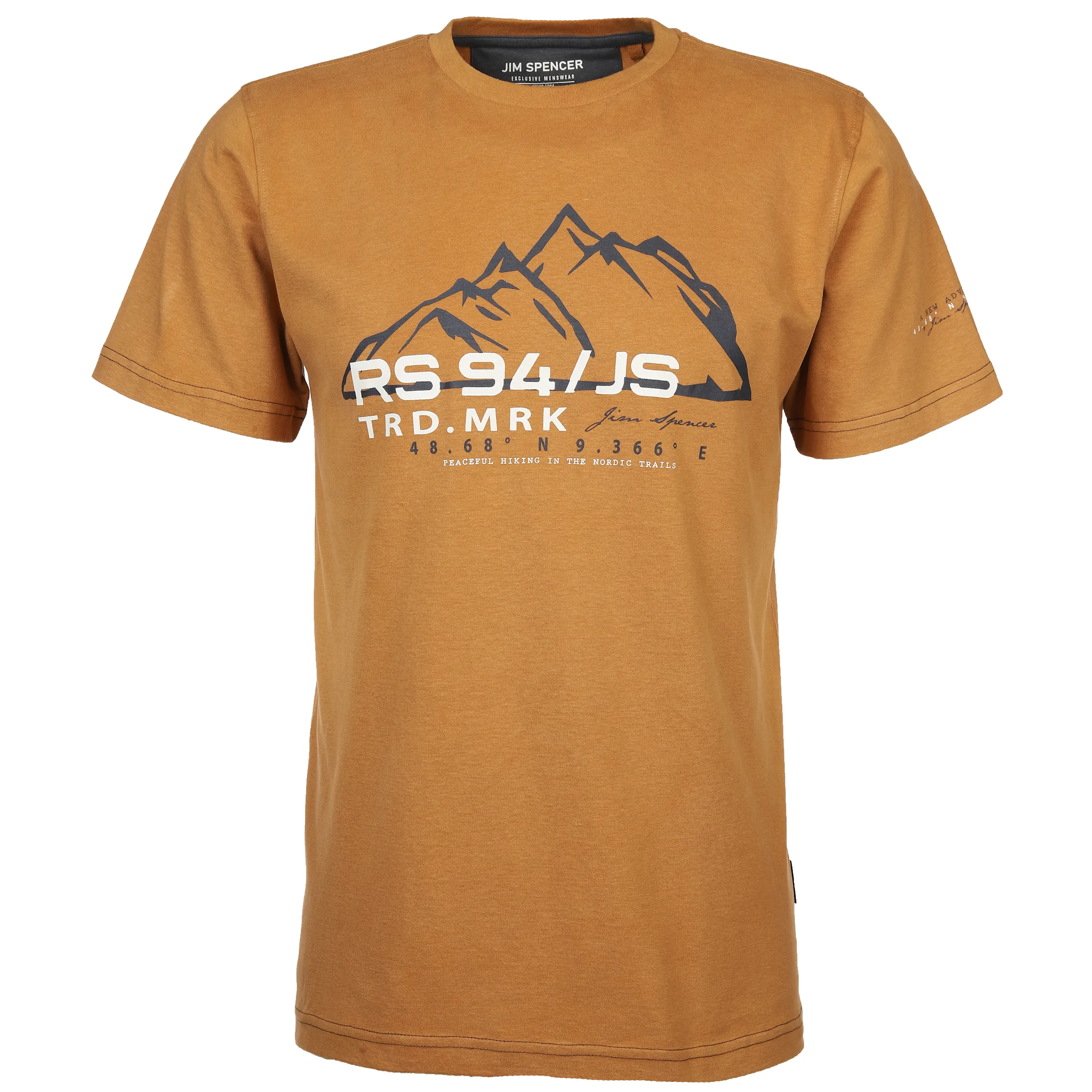 Jim Spencer He. T-Shirt 1/2 Arm Druck RH Gelb 883492 GOLD 1 Jim Spencer He. T-Shirt 1/2 Arm Druck RH Gelb 883492 GOLD 1