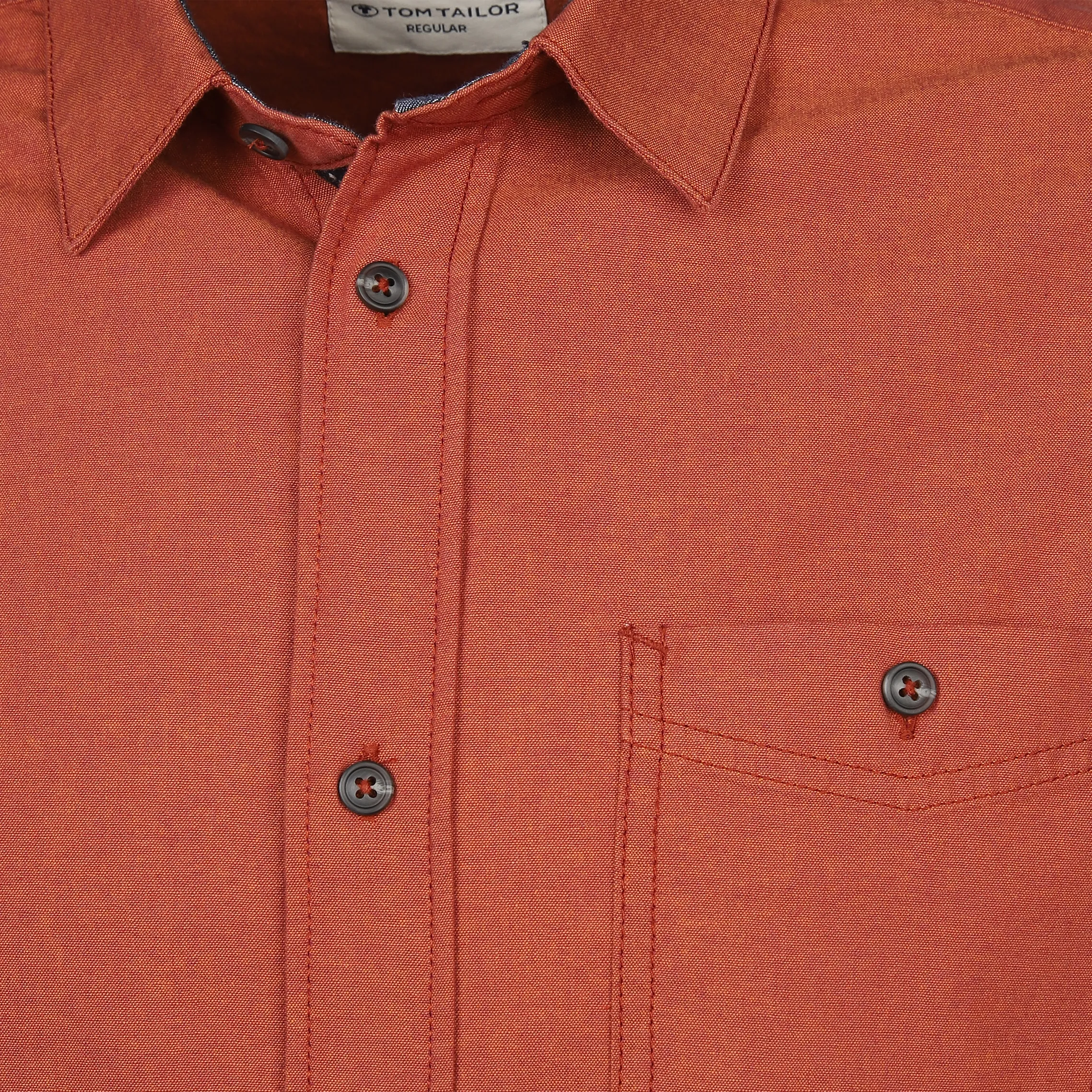 Tom Tailor 1037450 chambray shirt Orange 884279 32316 3