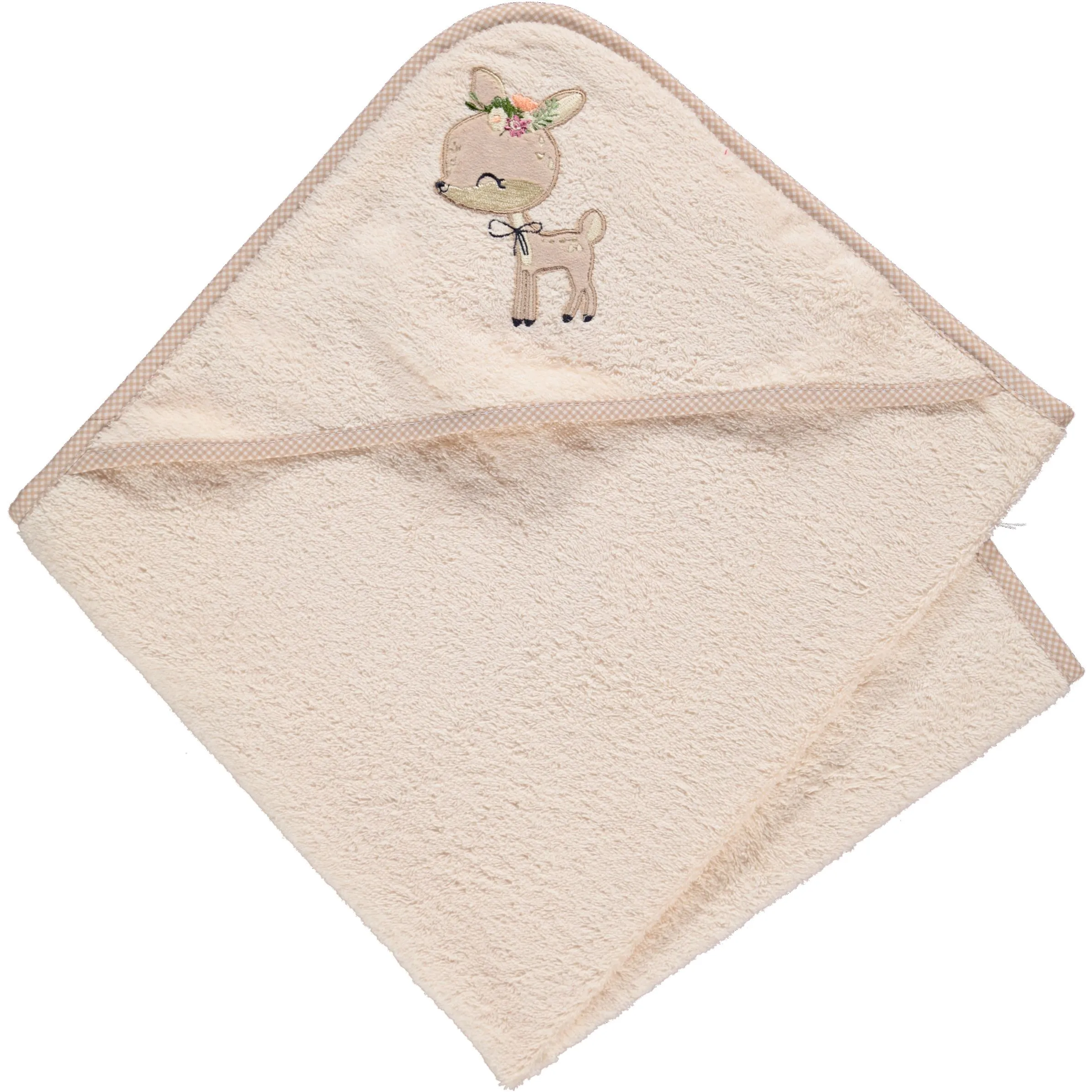 Bubble Gum Baby towel with hood Weiß 799811 BAMBI 2