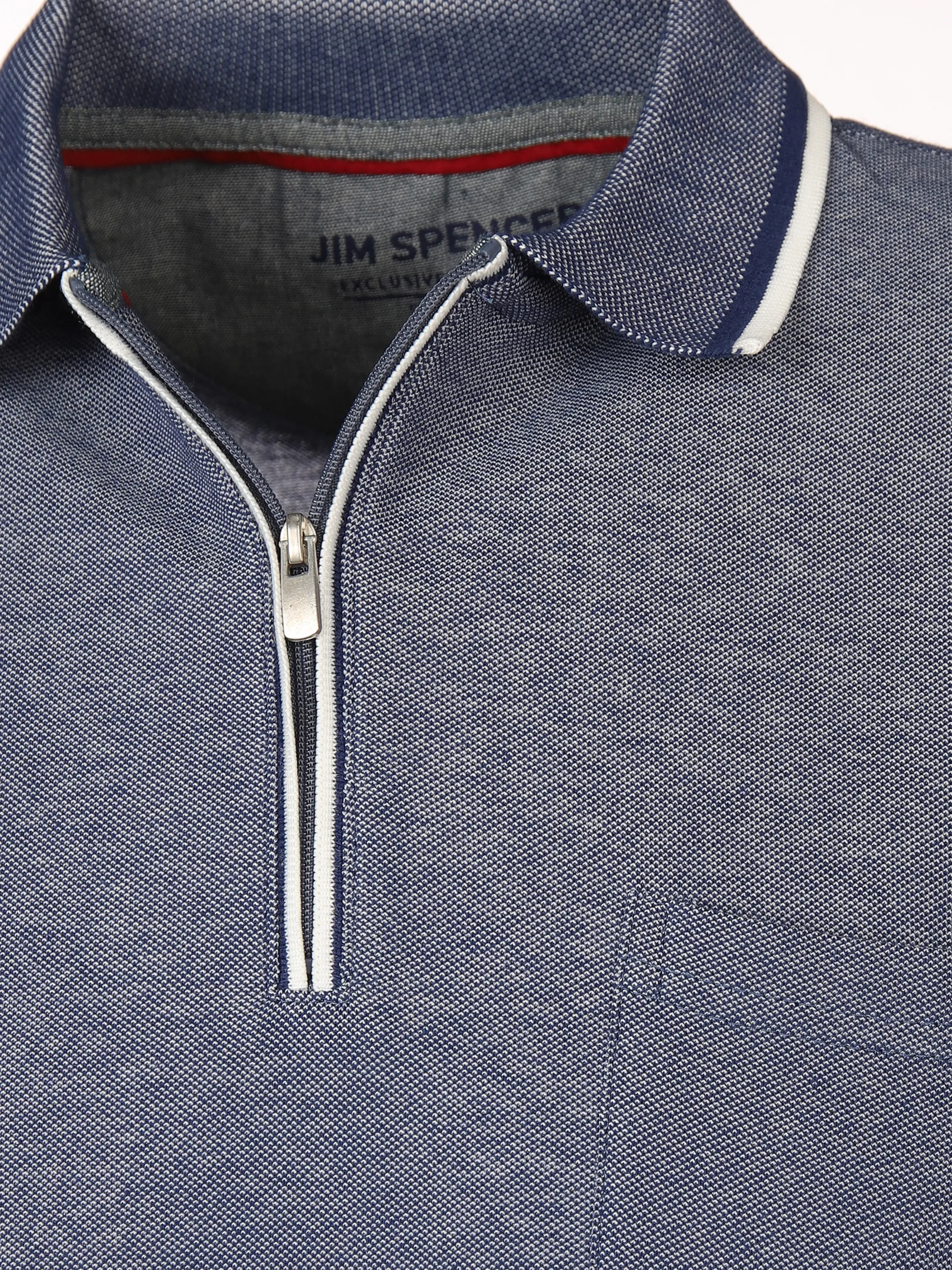 Jim Spencer He. Poloshirt 1/2 Arm twisted RV Blau 873032 JEANSBLAU 3 Jim Spencer He. Poloshirt 1/2 Arm twisted RV Blau 873032 JEANSBLAU 3
