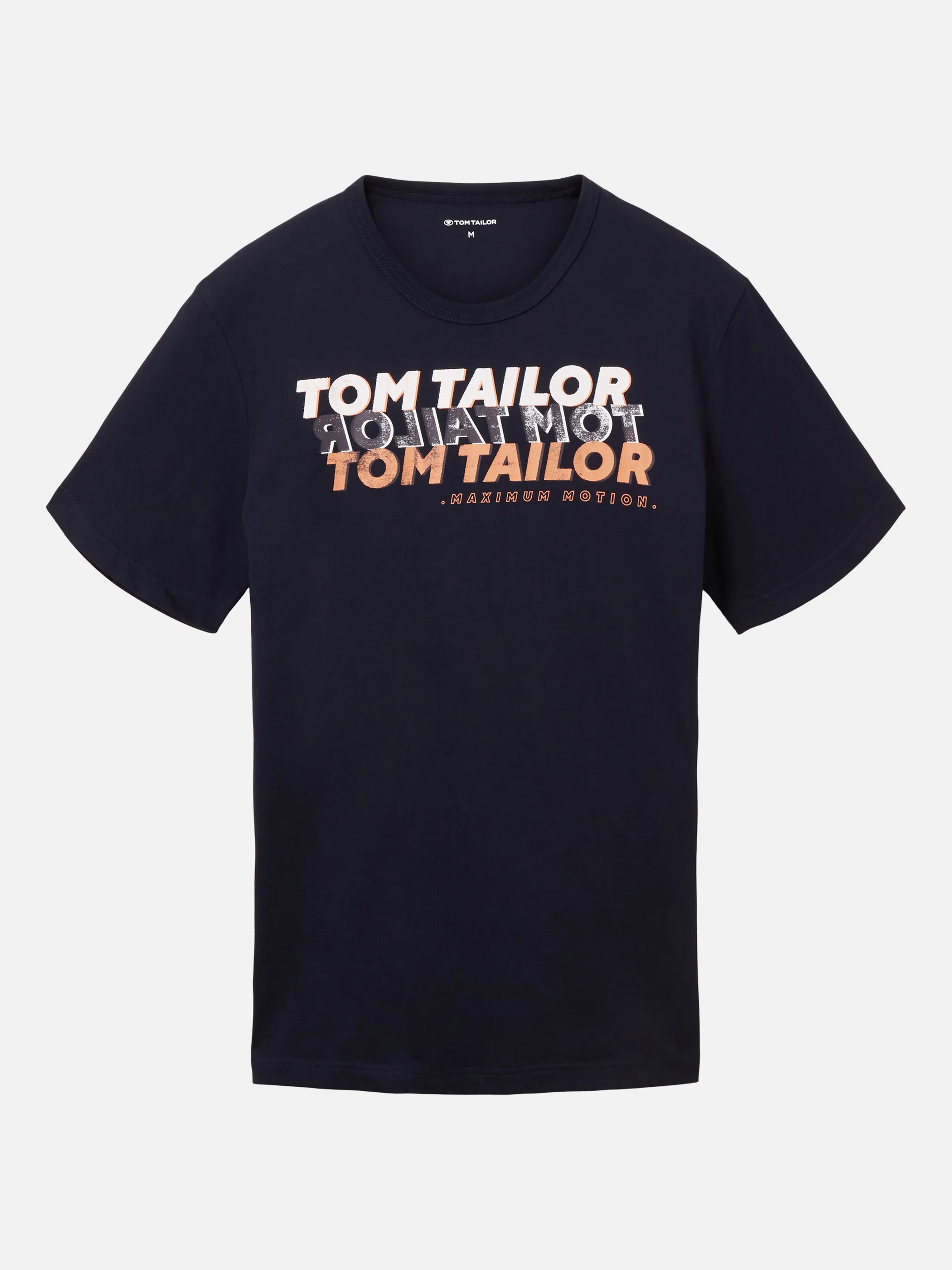 Tom Tailor 1036426 wording logo print t-shirt Blau 880537 10668 1