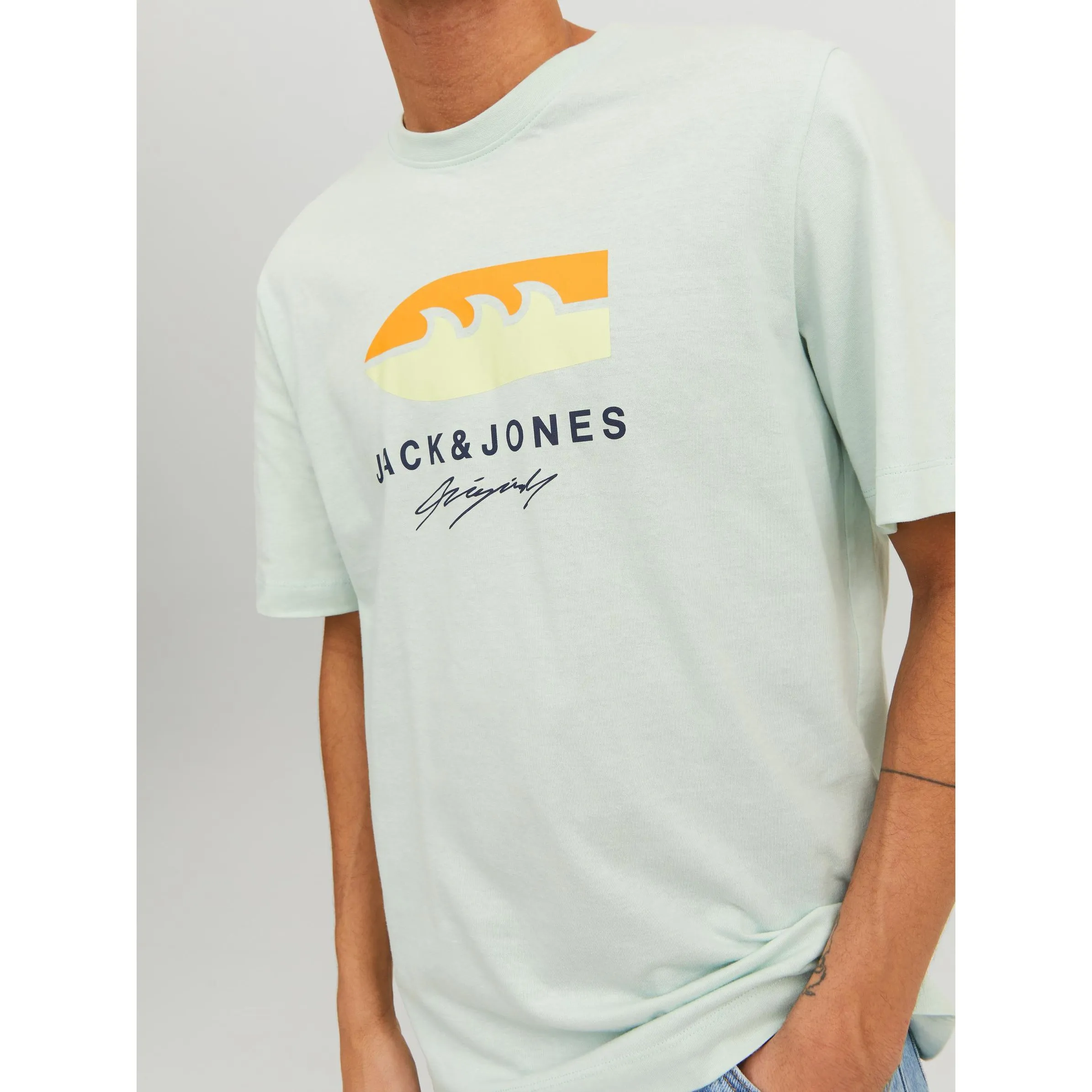 Jack Jones 12234214 JORTULUM LOGO TEE SS Blau 877752 177678 3