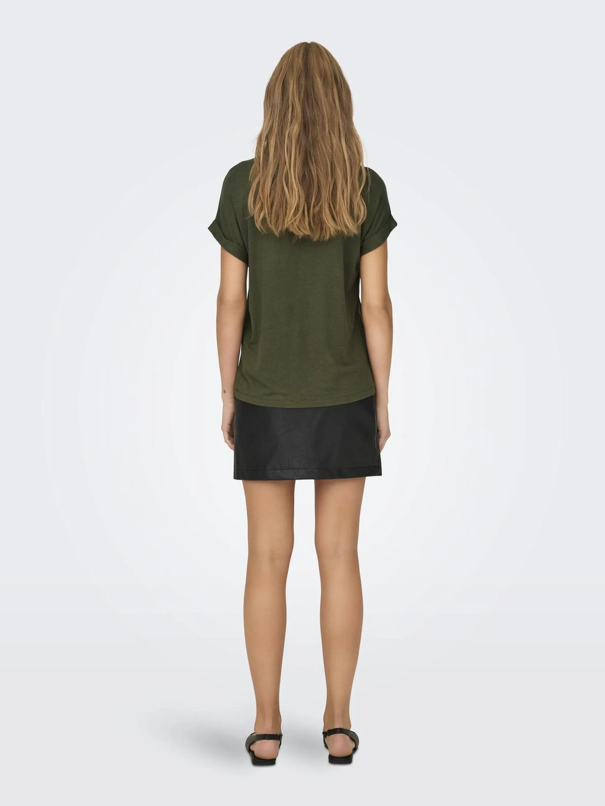 Only 15106662 ONLMOSTER S/S O-NECK Grün 820598 206830005 5