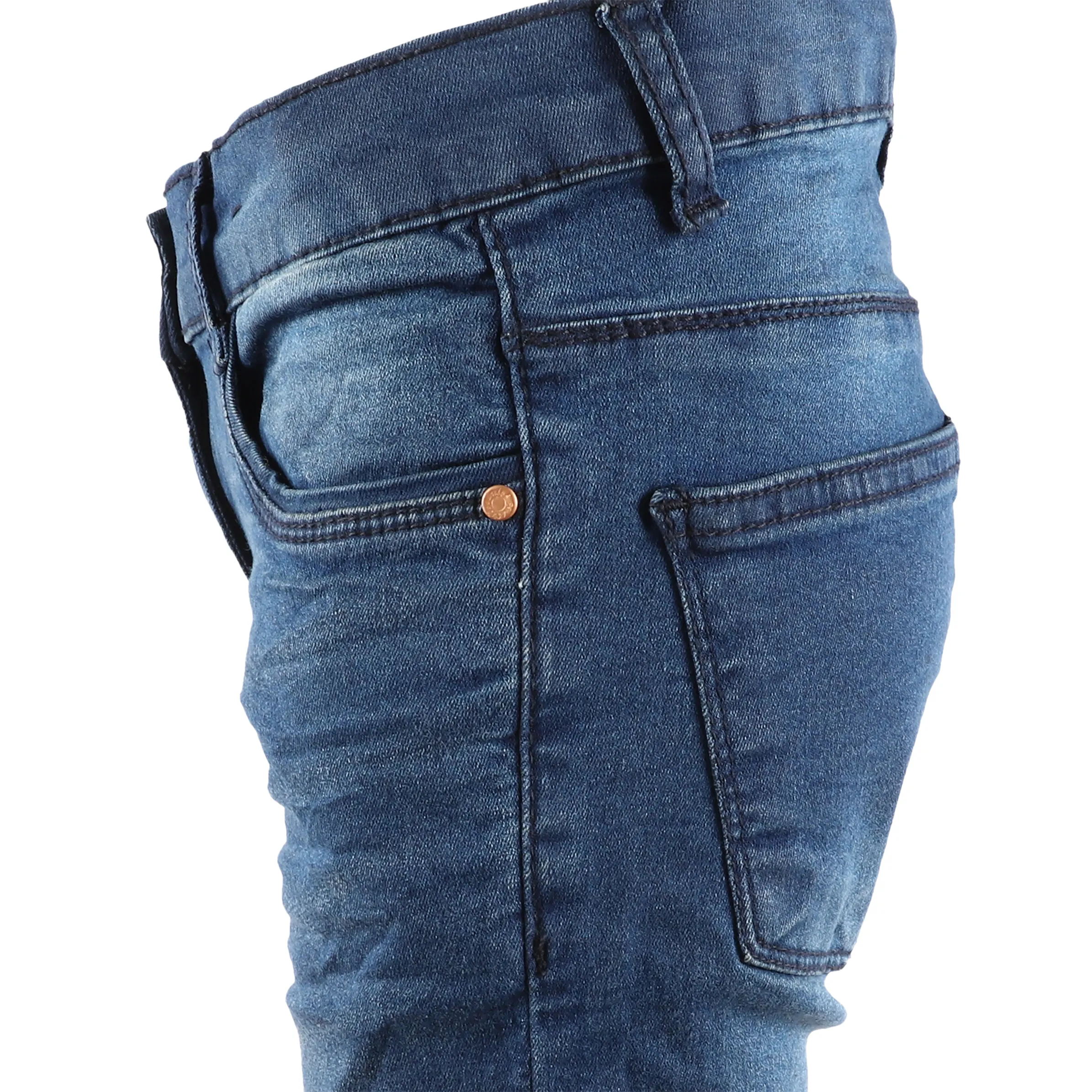 Stop + Go JM Jeans skinny mit kontrastnähten in midblue Blau 890801 MITTELBLAU 3