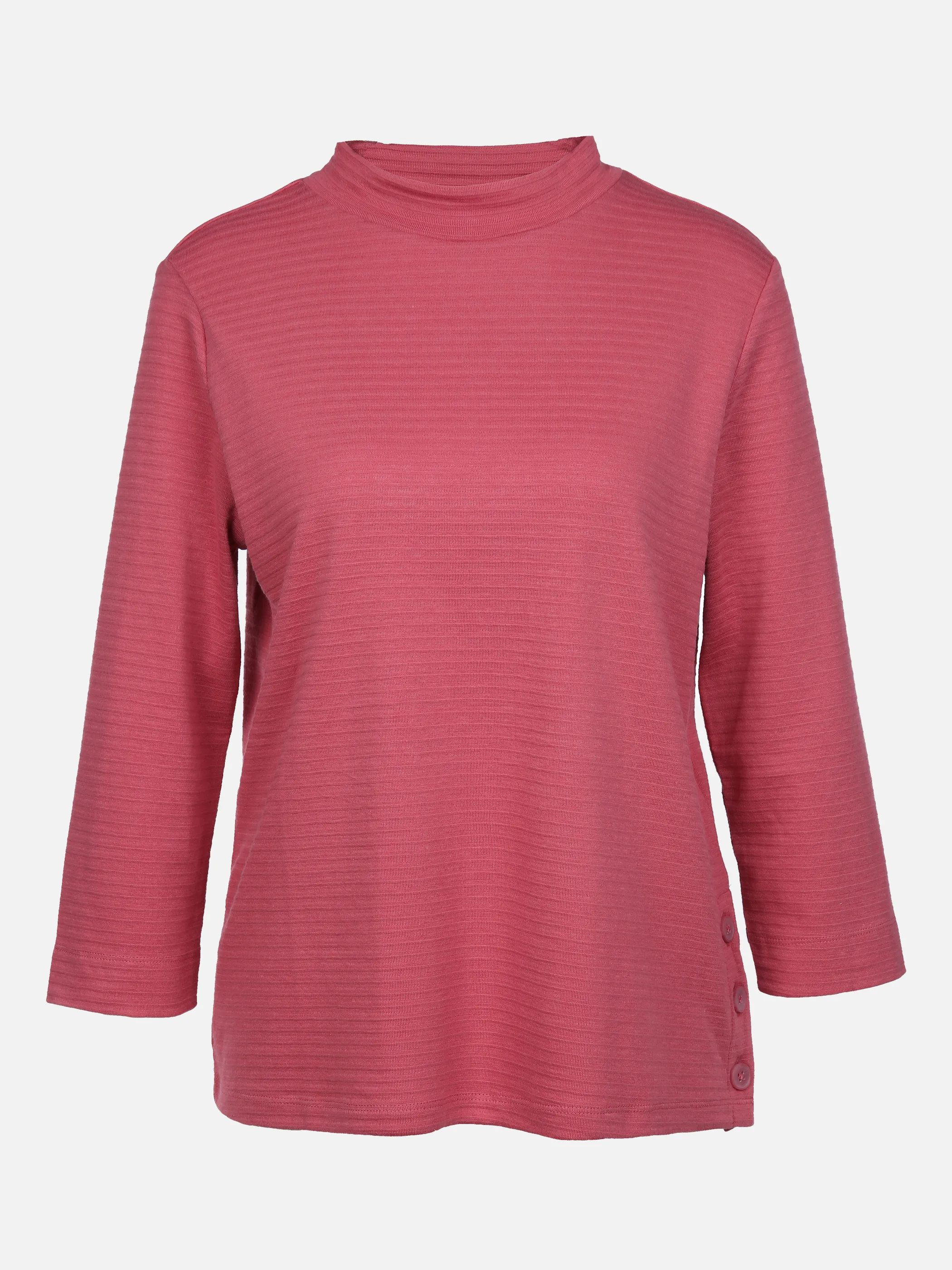 Tom Tailor 1027156 T-shirt ribbed crew ne Pink 856706 11183 1