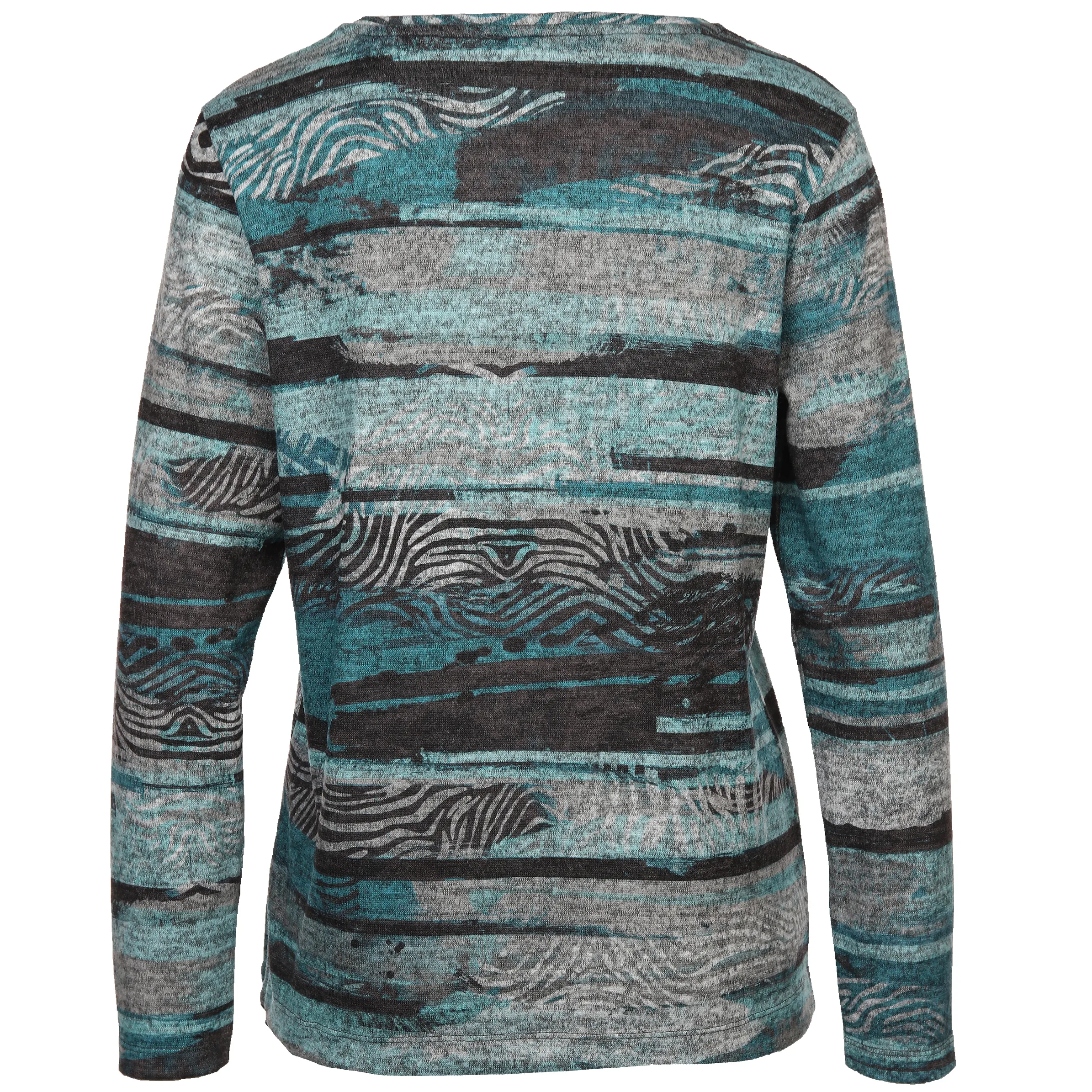 Sure Da-Flauschshirt m. Muster Türkis 886496 PETROL GEM 2 Sure Da-Flauschshirt m. Muster Türkis 886496 PETROL GEM 2