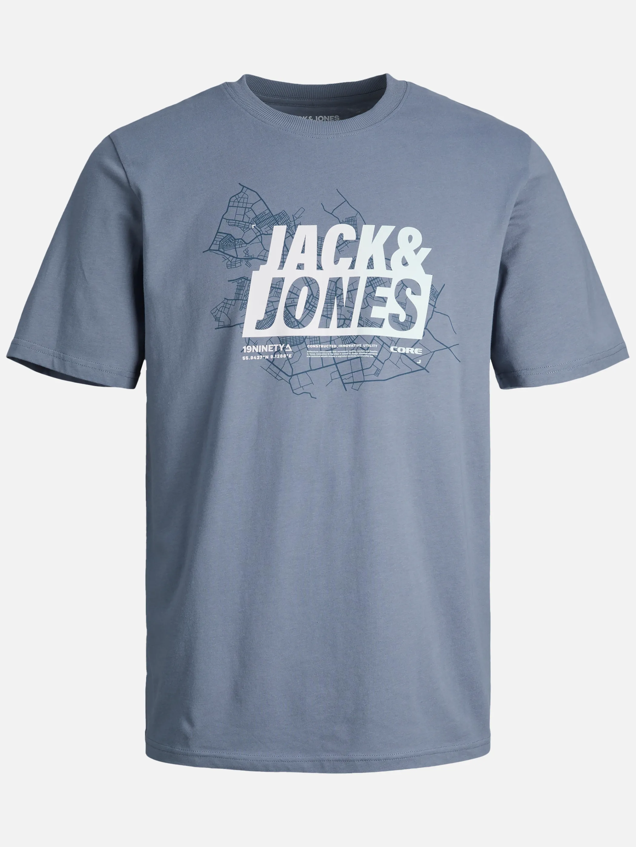 Jack&Jones Junior 12257988 JCOMAP SUMMER LOGO TE Blau 894878 175828 1