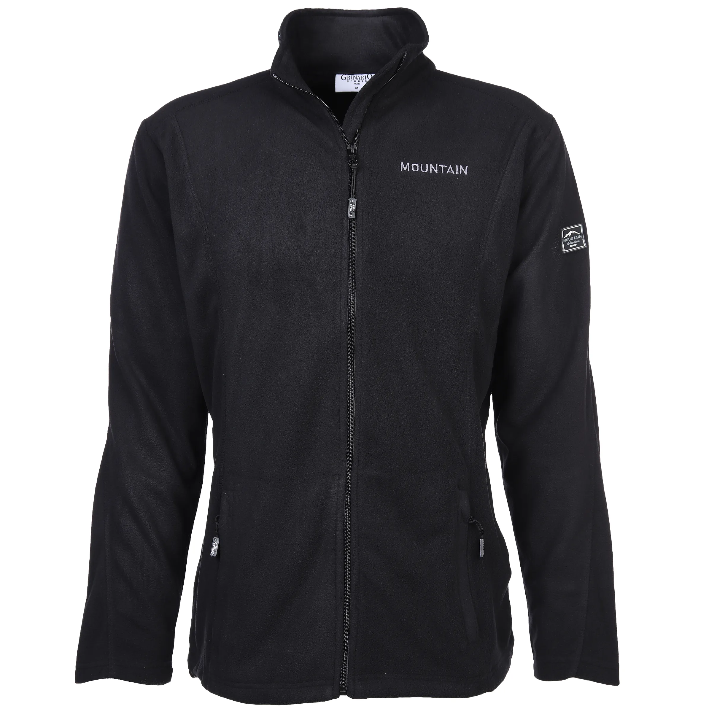 Grinario Sports He-Fleece Jacke Schwarz 879144 BLACK 1 Grinario Sports He-Fleece Jacke Schwarz 879144 BLACK 1