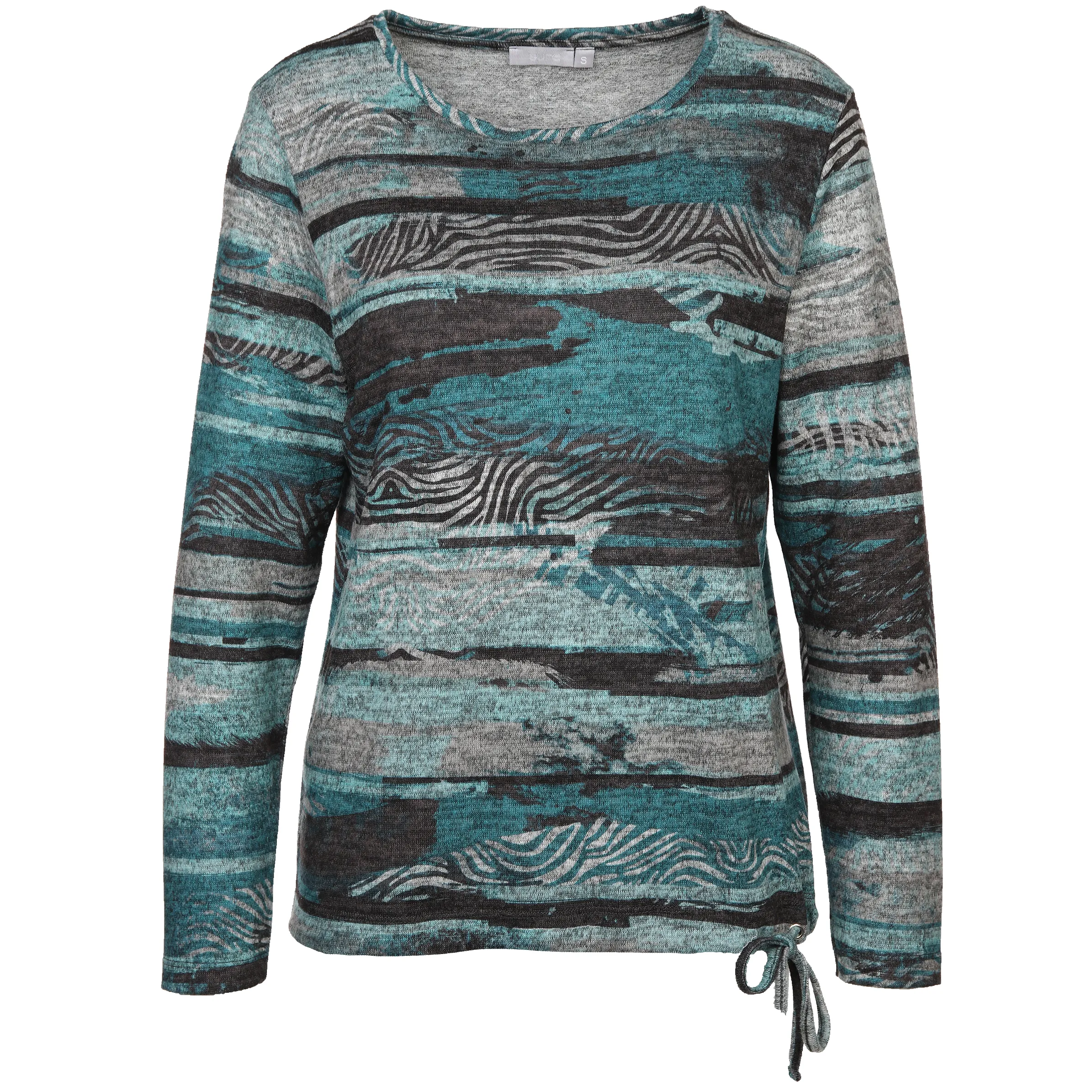 Sure Da-Flauschshirt m. Muster Türkis 886496 PETROL GEM 1 Sure Da-Flauschshirt m. Muster Türkis 886496 PETROL GEM 1