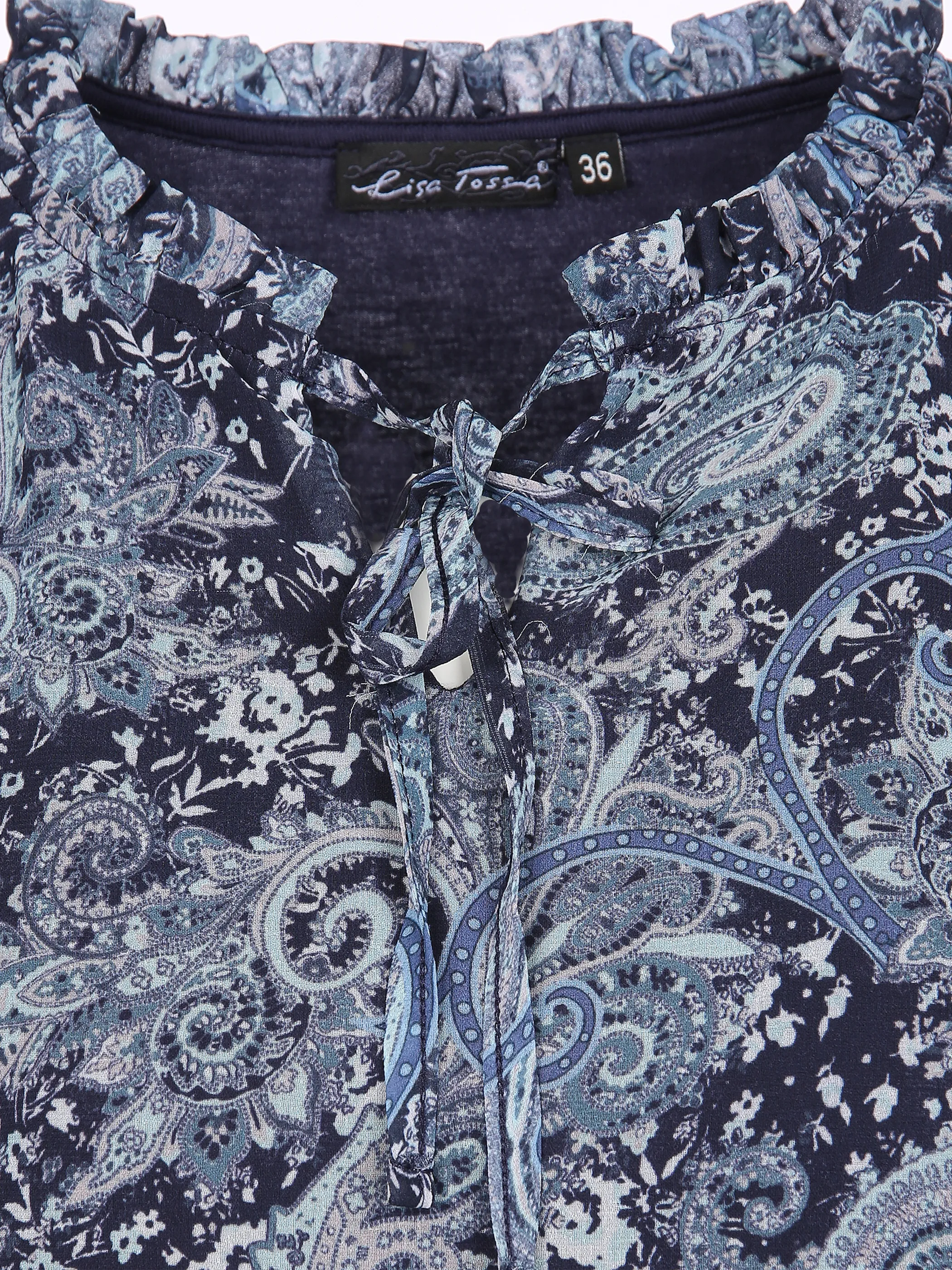 Lisa Tossa Da-Chiffonbluse Alloverpaisley Grün 851982 SALBEI PAI 3