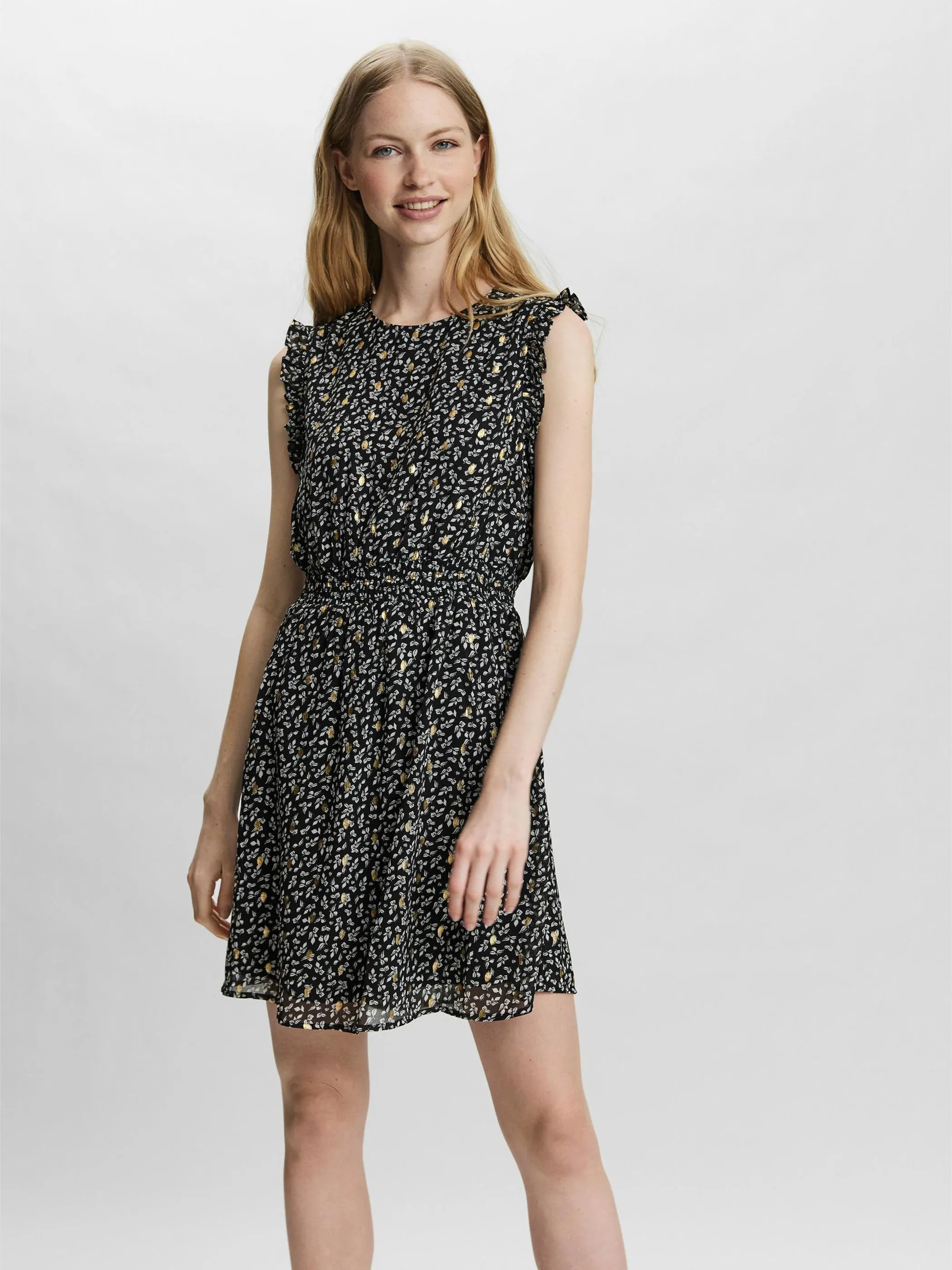 Vero Moda 10252963 VMPENNY S/L SHORT DRE Schwarz 852568 177868001 2 Vero Moda 10252963 VMPENNY S/L SHORT DRE Schwarz 852568 177868001 2