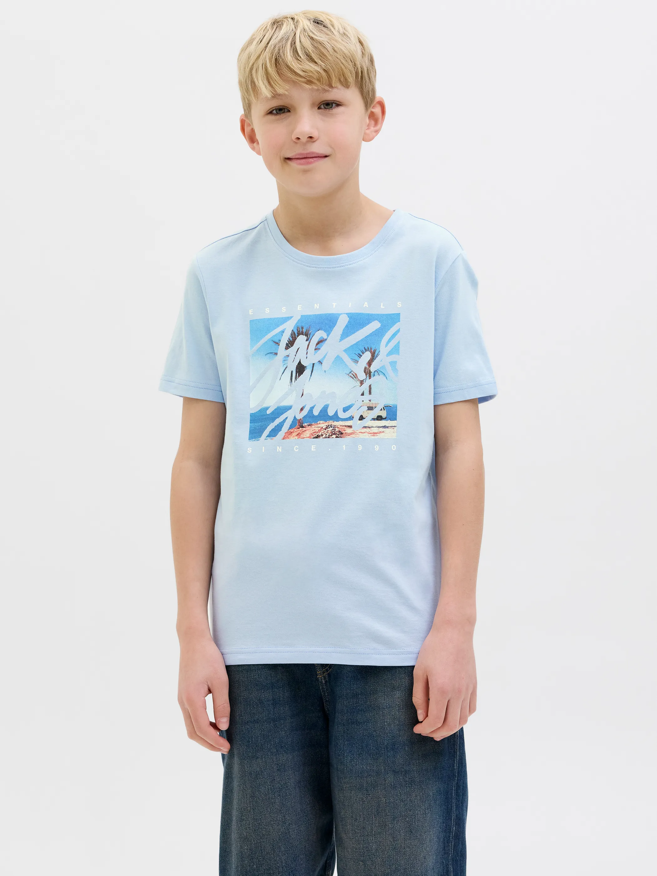 Jack&Jones Junior 12269809 JJCOLTON PHOTOPRINT T Blau 907285 175780 3