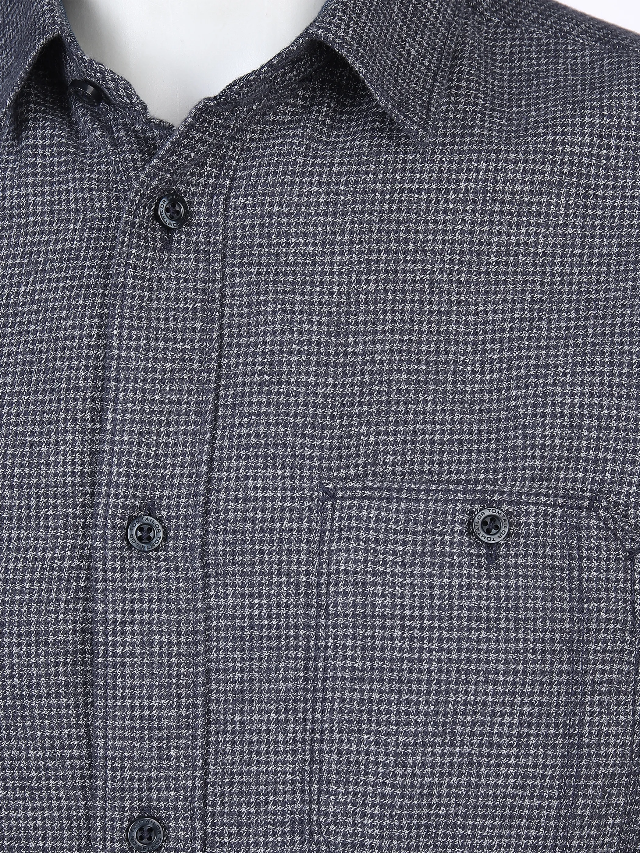 Tom Tailor 1033721 grindle flannel shirt Blau 872248 30772 3