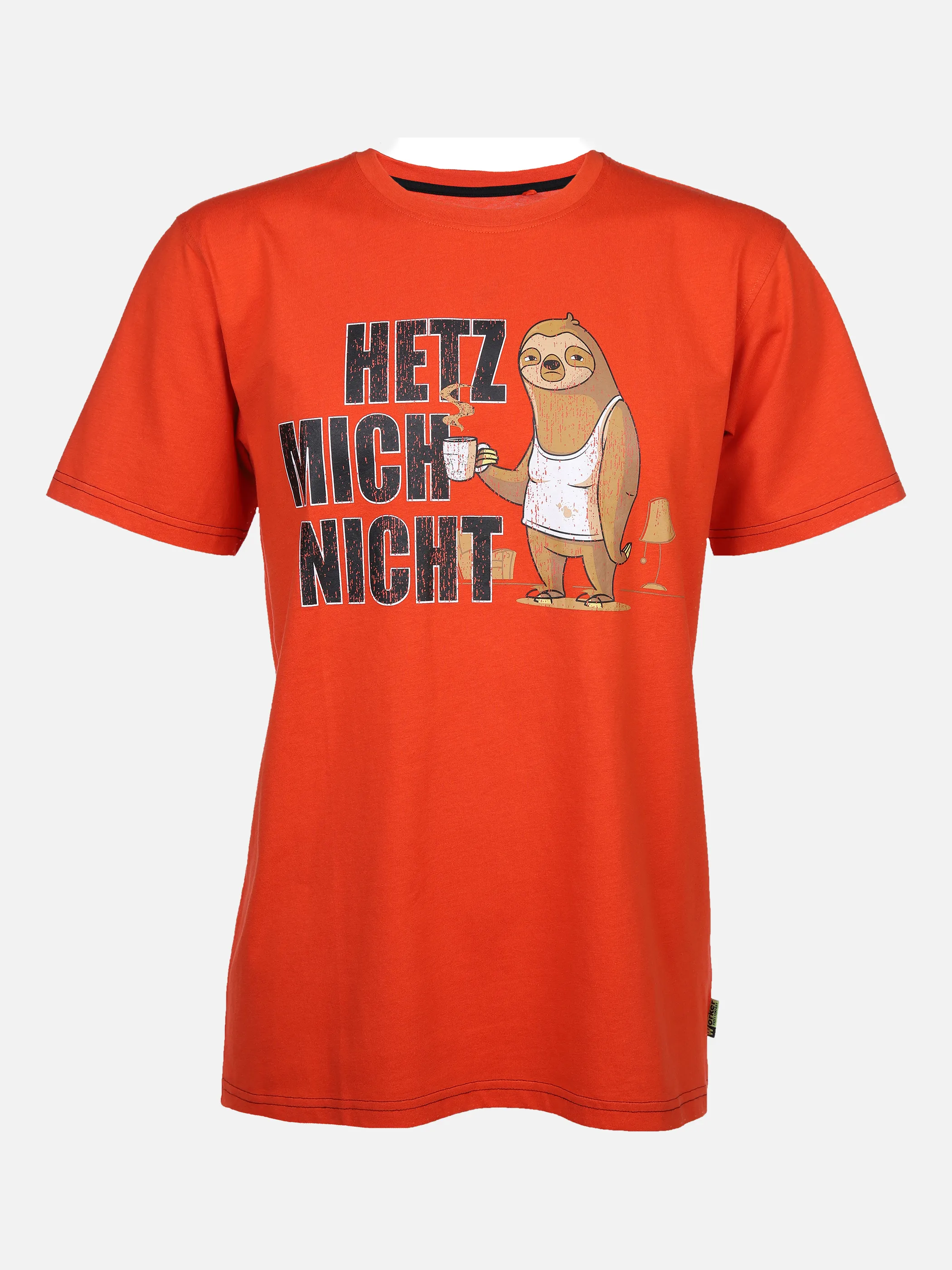 Worker He. T-Shirt 1/2 Arm Sprüche Orange 872418 NEON ORAN 1 Worker He. T-Shirt 1/2 Arm Sprüche Orange 872418 NEON ORAN 1