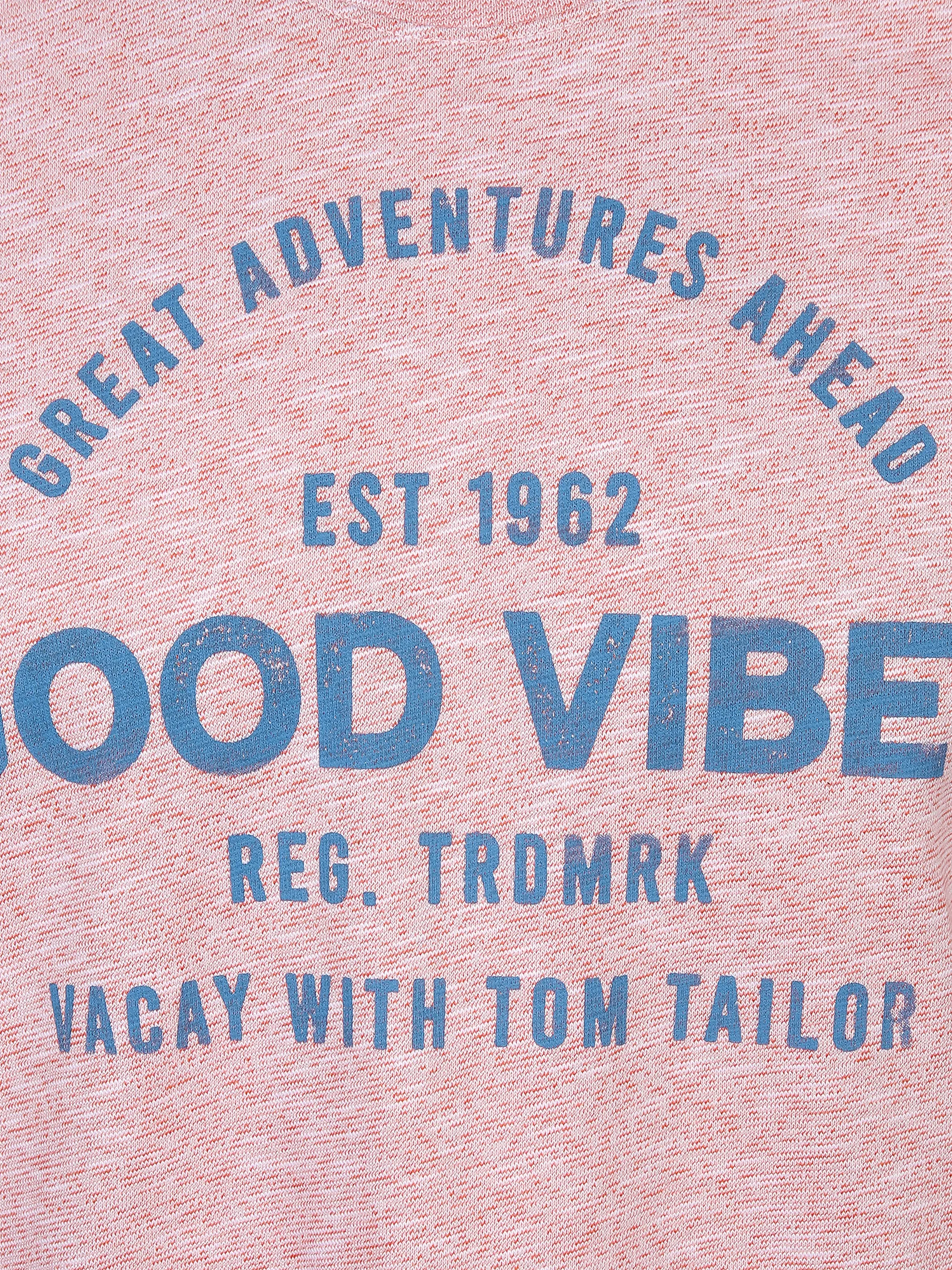 Tom Tailor 1031592 twotoned slub t-shirt Rot 865778 30034 3