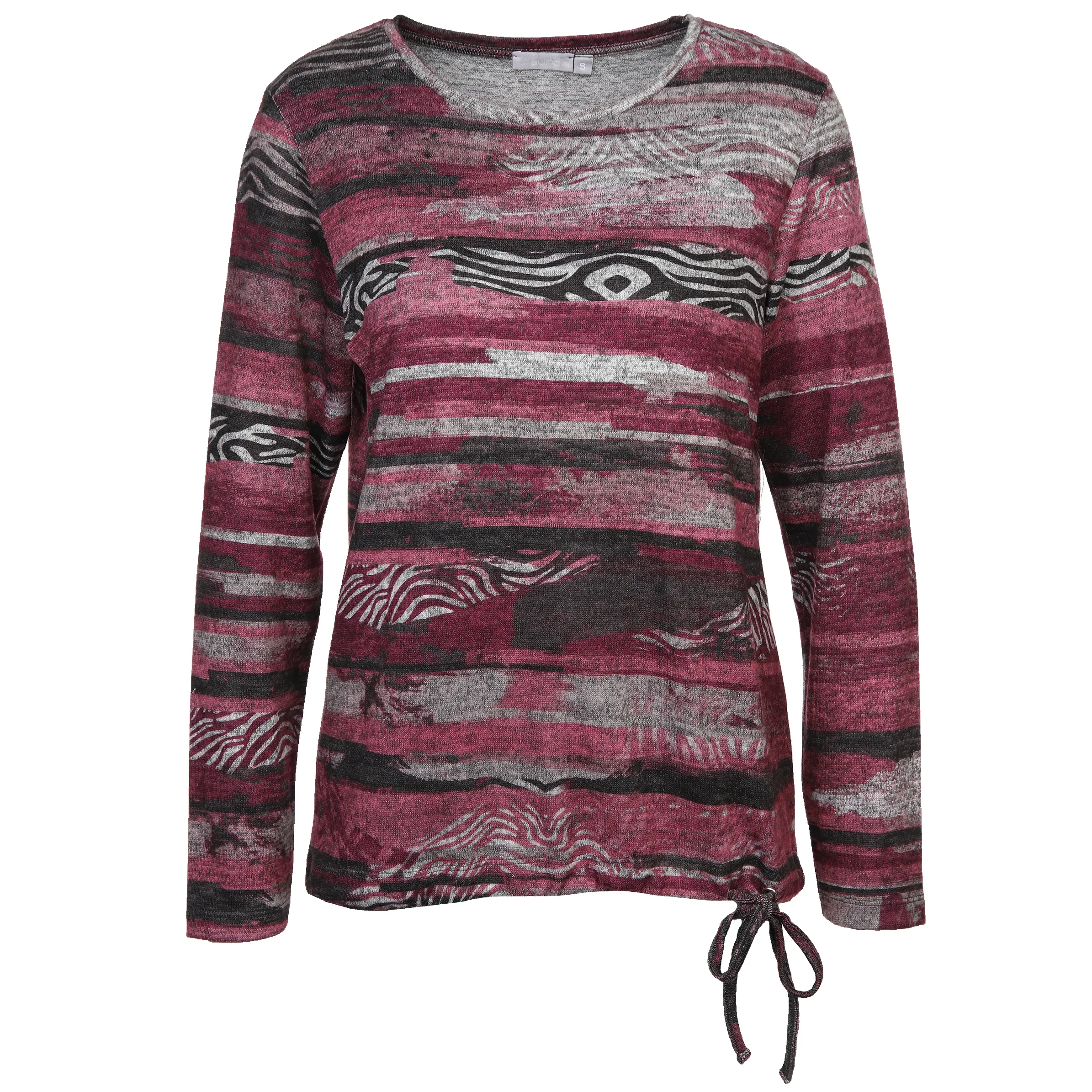 Sure Da-Flauschshirt m. Muster Pink 886496 BEERE GEM. 1 Sure Da-Flauschshirt m. Muster Pink 886496 BEERE GEM. 1