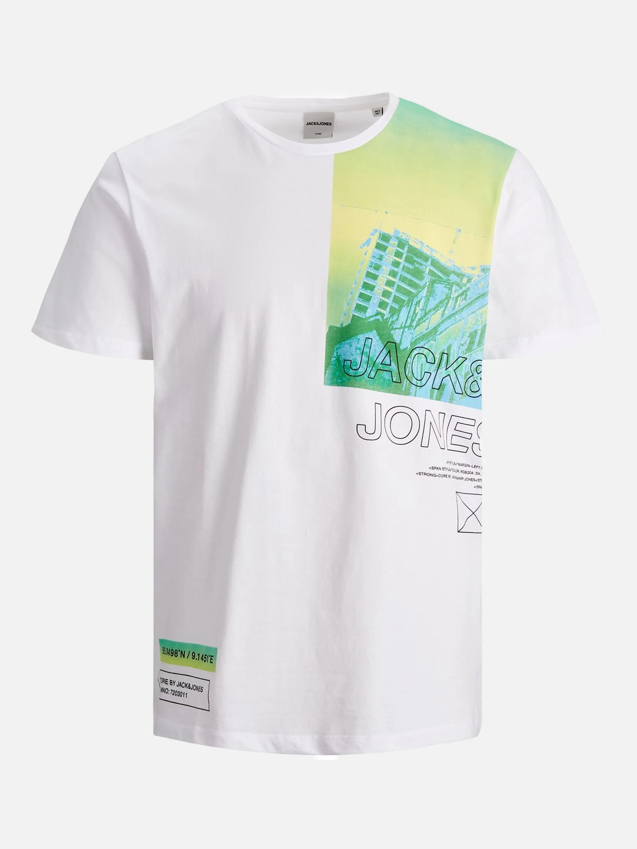 Jack Jones 12190298 JCOGOODS TEE SS CREW Weiß 850571 178074002 1 Jack Jones 12190298 JCOGOODS TEE SS CREW Weiß 850571 178074002 1