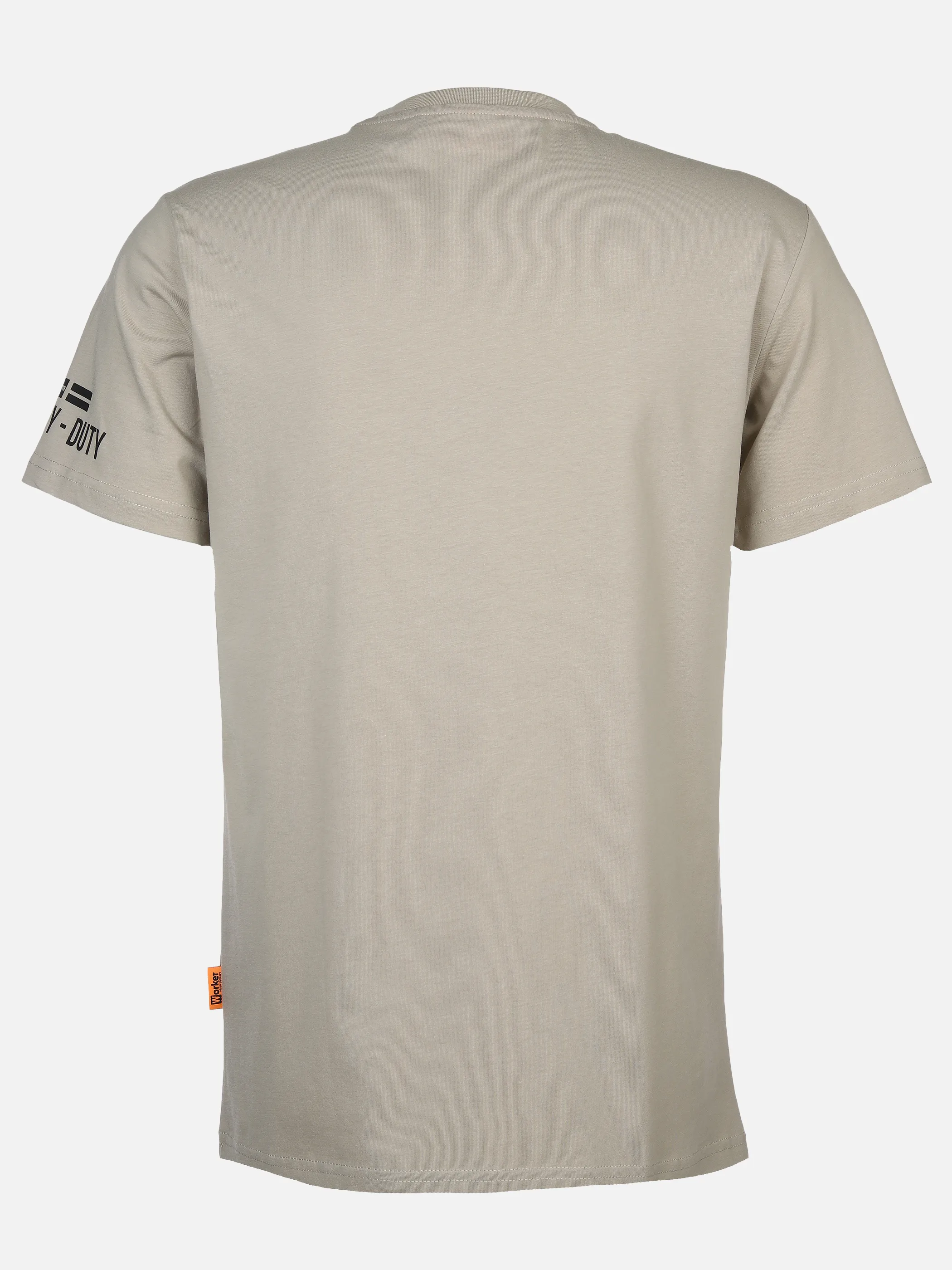 Worker He. T-Shirt 1/2 Arm Druck Beige 890466 SAND 2