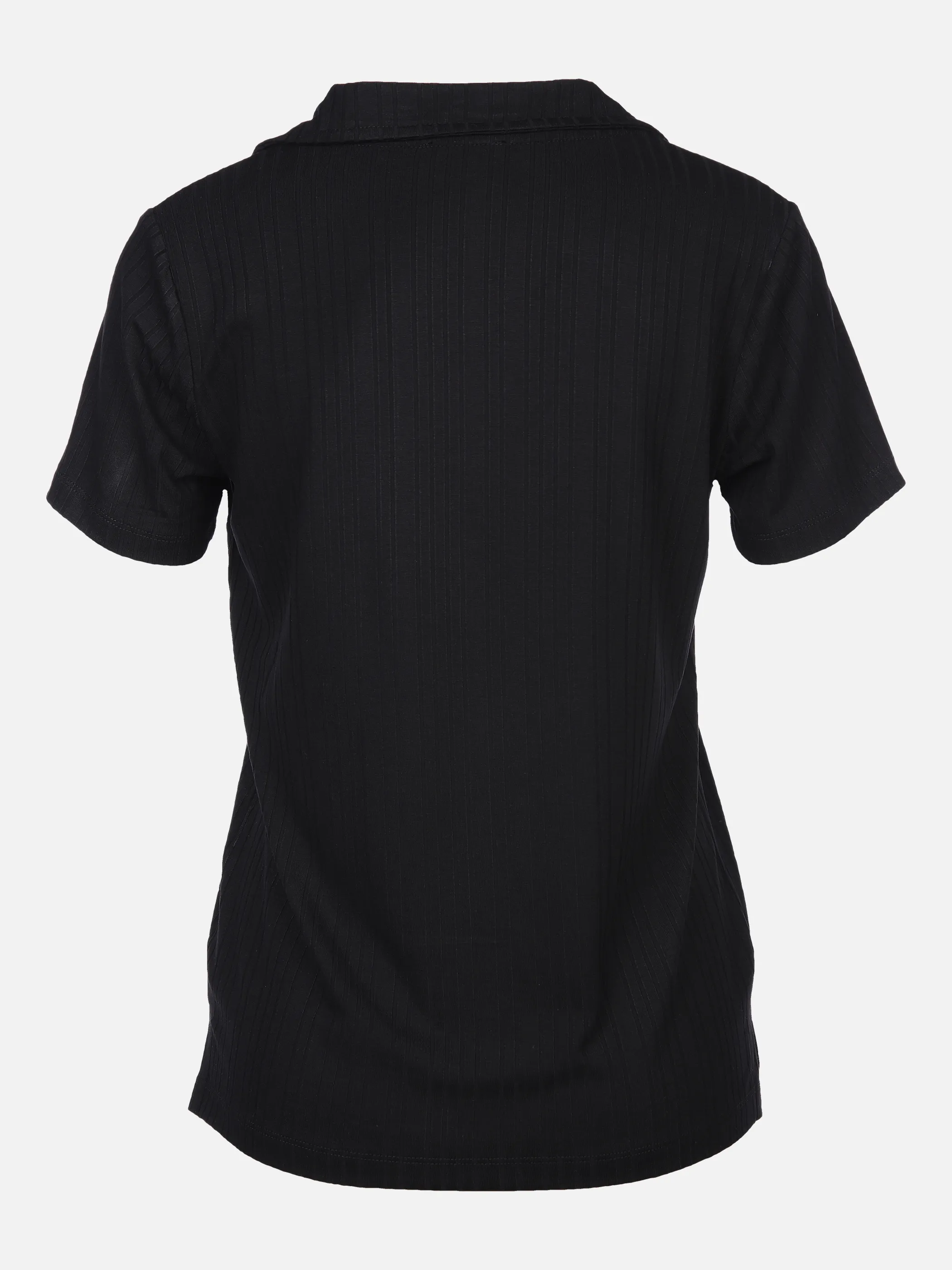 Tom Tailor 1036796 T-shirt rib polo collar Schwarz 880509 14482 2 Tom Tailor 1036796 T-shirt rib polo collar Schwarz 880509 14482 2