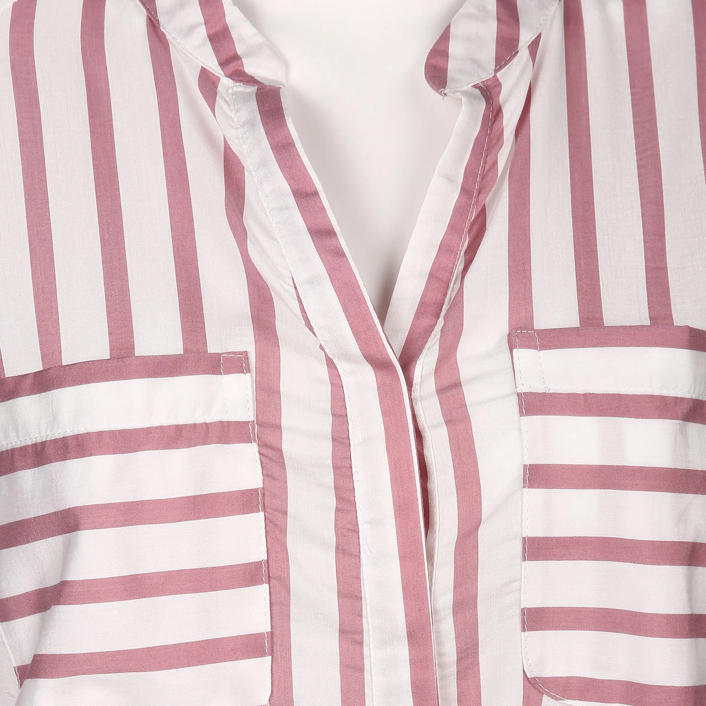 Vero Moda 10188642 VMERIKA STRIPE 3/4 SH Weiß 773517 175598046 3