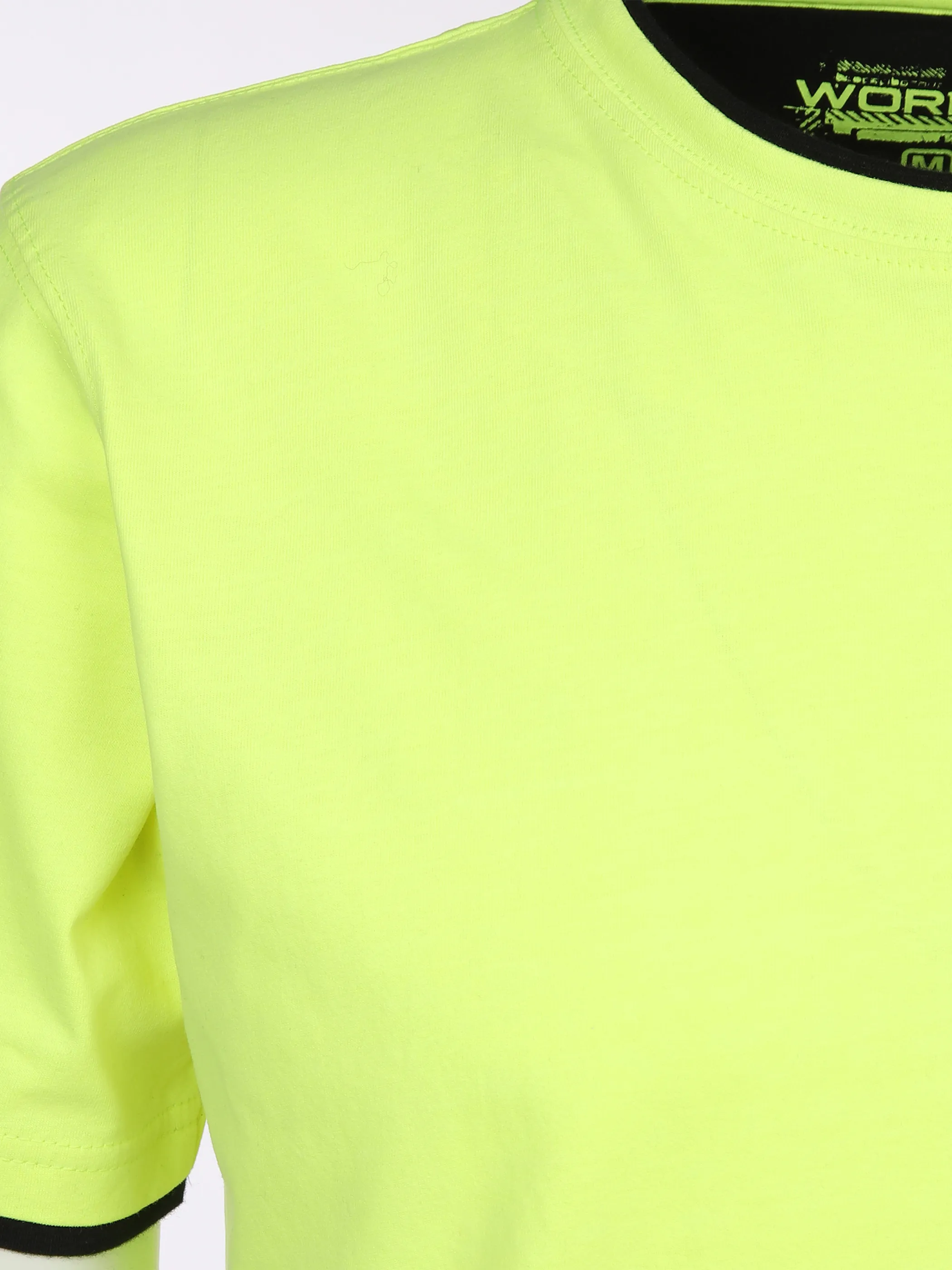 Worker He. T-Shirt 1/2 Arm 2in1 basic Gelb 833571 NEON YELLO 3