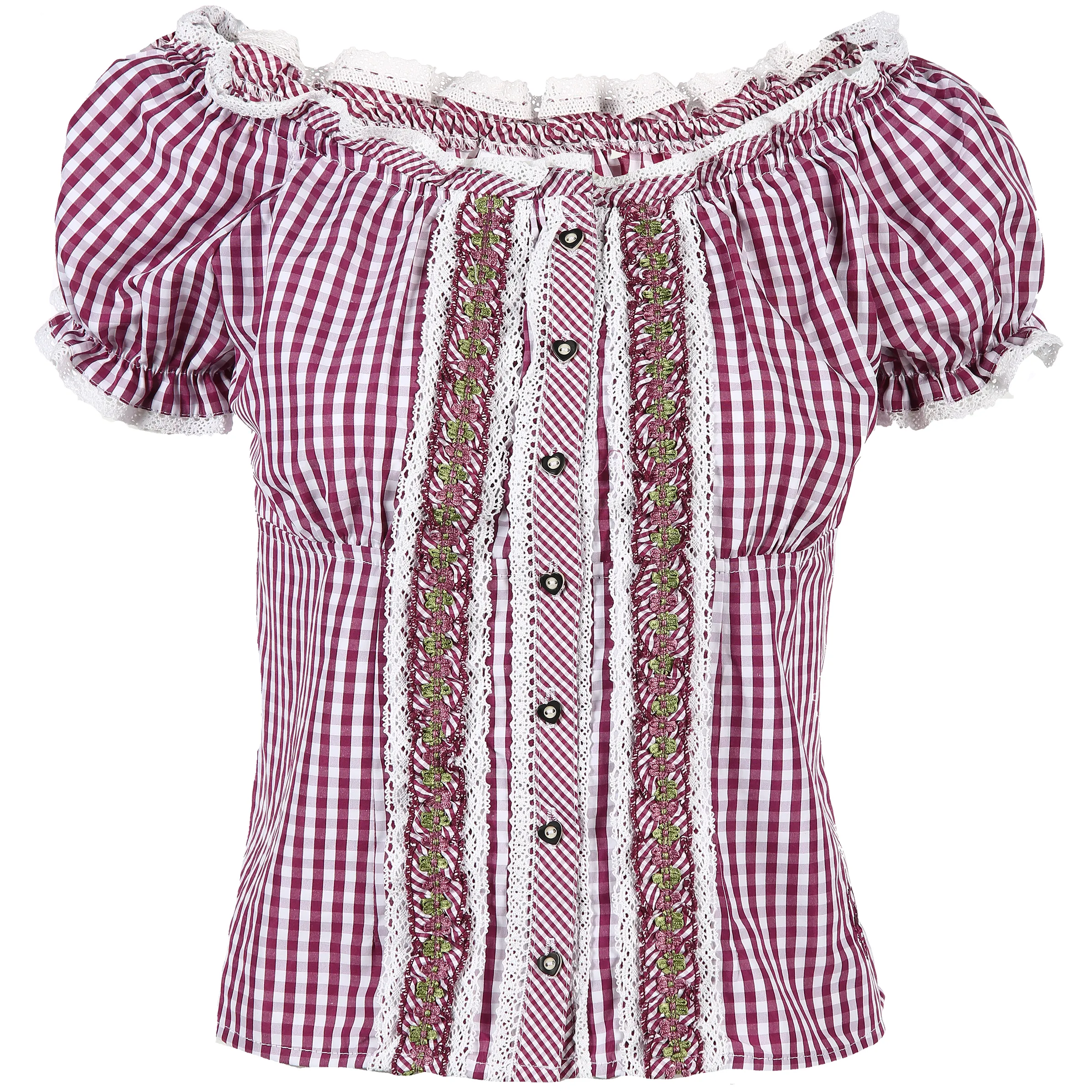 Brandl Tracht Da-Trachtenbluse Irmi Lila 795889 BEERE/WEIß 1