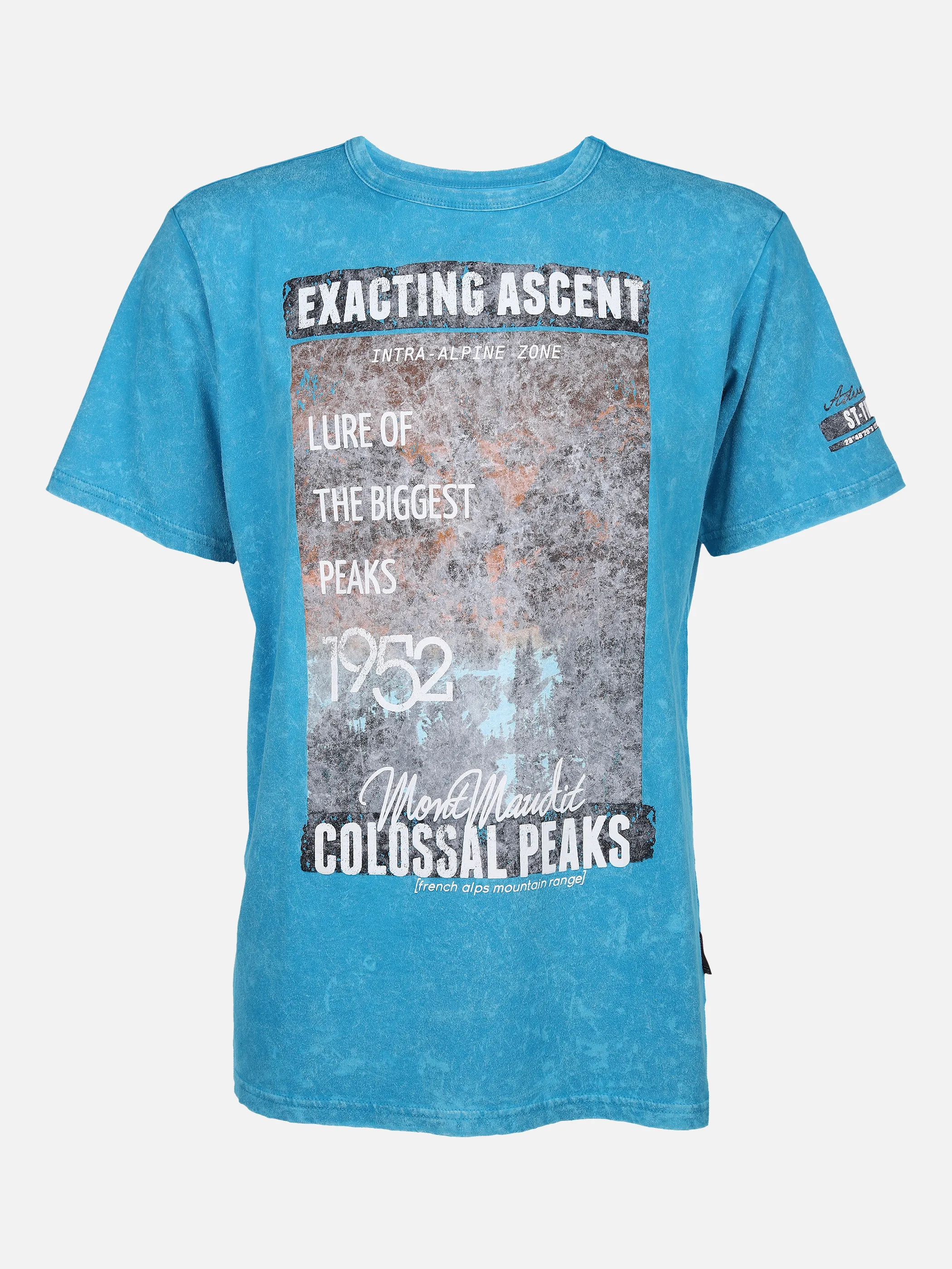 Southern Territory He. T-Shirt 1/2 Arm print acid Blau 852729 AQUA 1