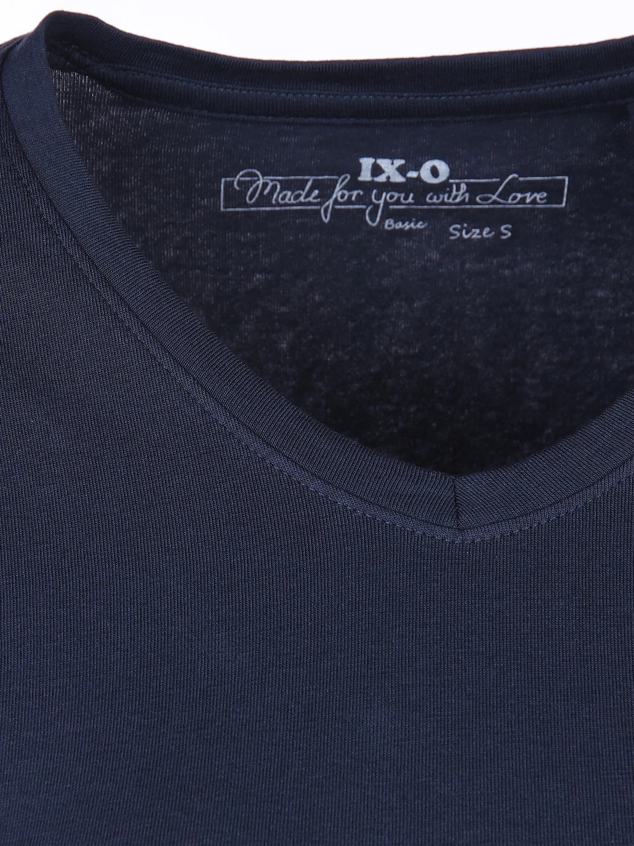 IX-O YF-Da-Shirt 1/2 Arm basic V-Ne Blau 783622 NAVY 3