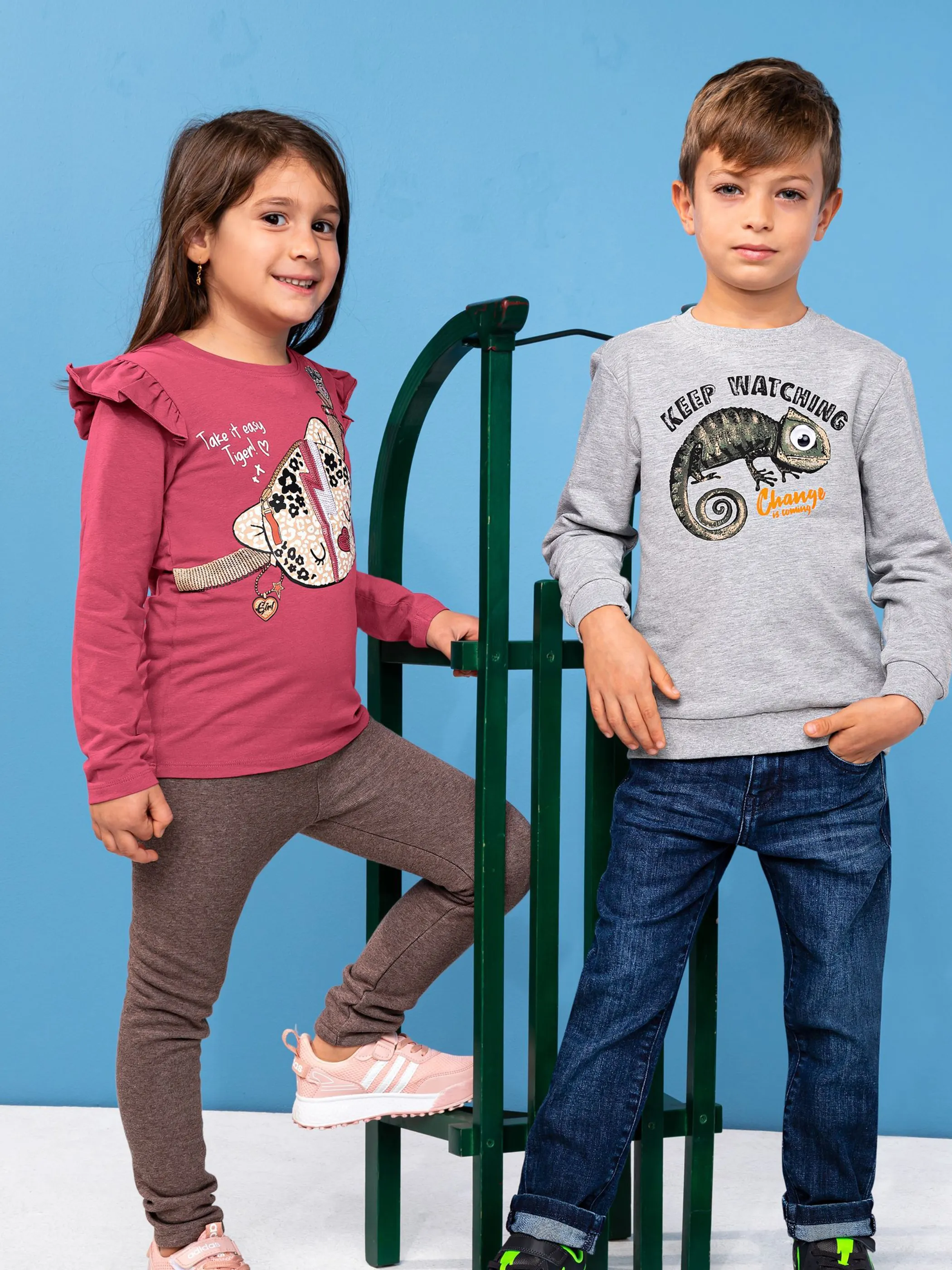 Stop + Go MB Sweatshirt in oliv+grau mel Grau 868311 GRAU 4 Stop + Go MB Sweatshirt in oliv+grau mel Grau 868311 GRAU 4