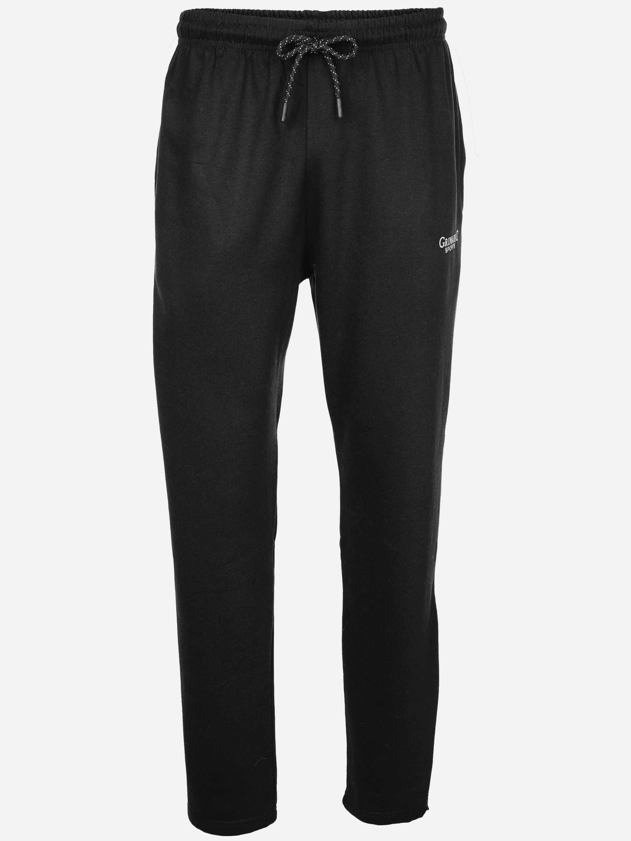 Grinario Sports He-Jogginghose offen Schwarz 911581 BLACK 1