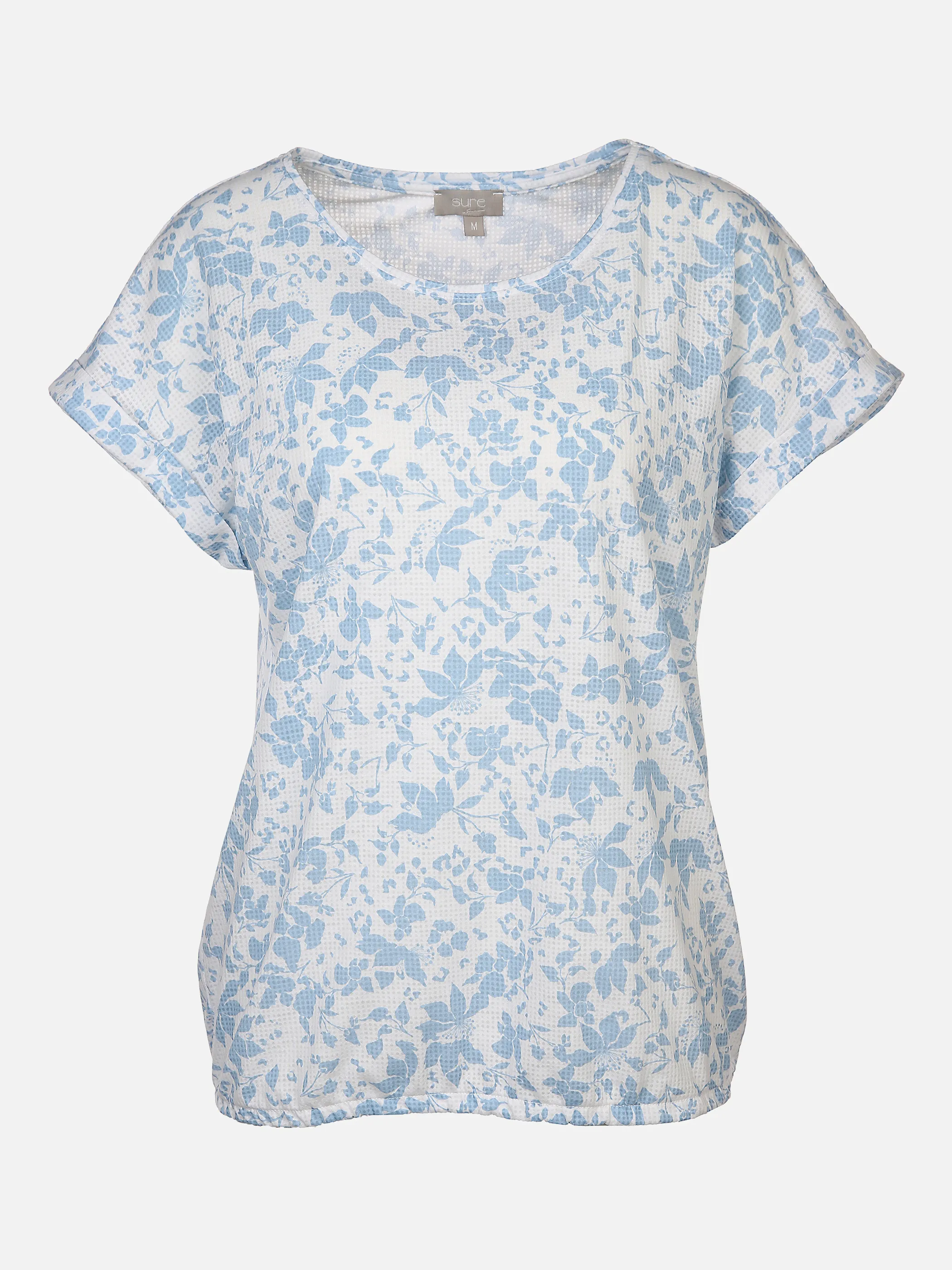 Sure Da-Alloverprintshirt m.Rundhal Blau 873371 BLEU GEM 1 Sure Da-Alloverprintshirt m.Rundhal Blau 873371 BLEU GEM 1