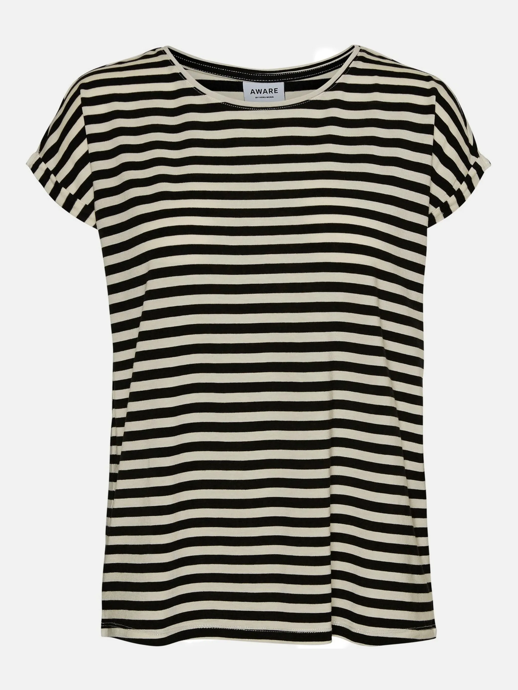 Vero Moda 10211785 VMAVA STRIPE SS TOP Schwarz 804435 177868001 1