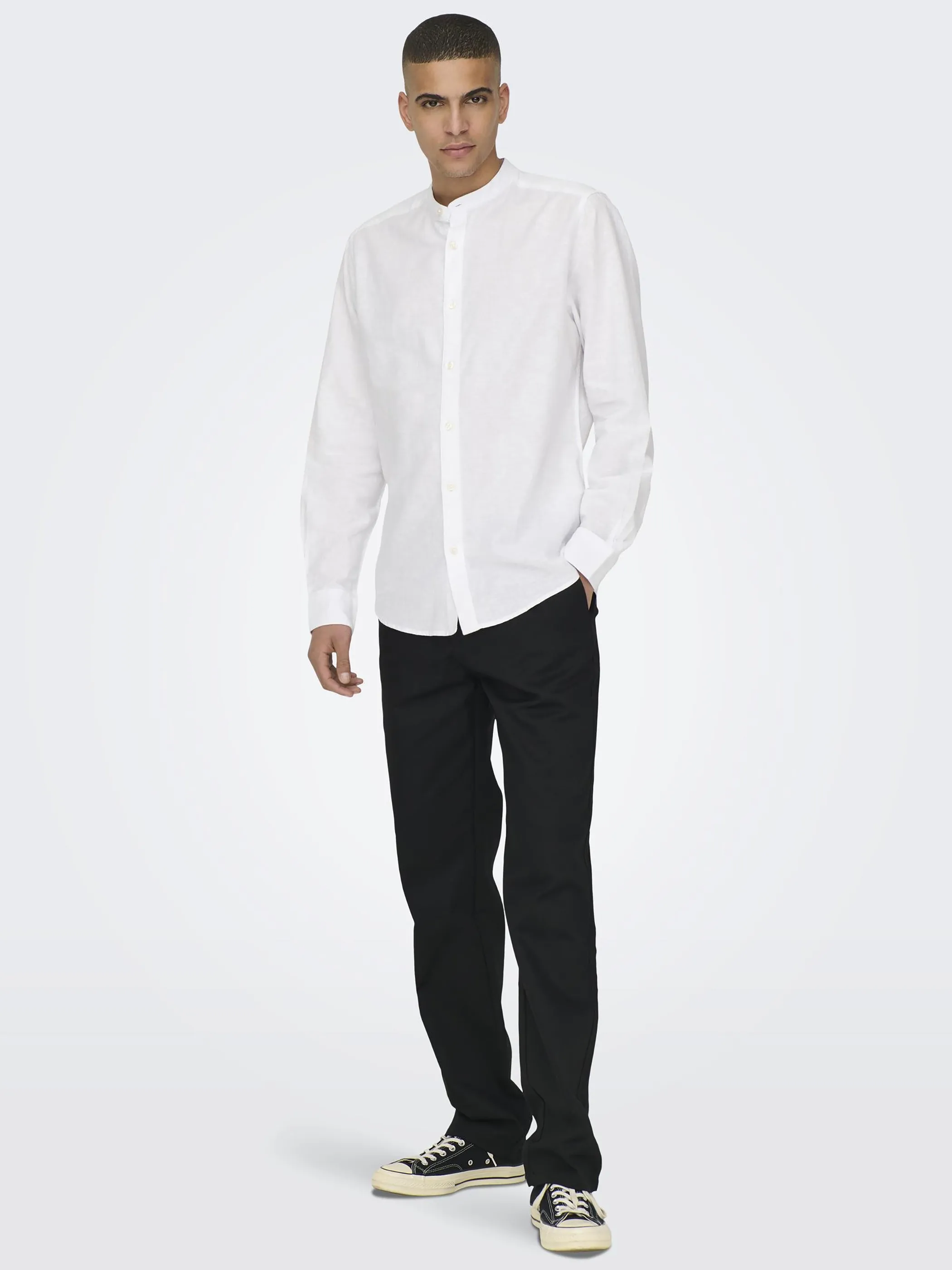 Only & Sons 22019173 ONSCAIDEN LS SOLID LI Weiß 892828 188758 5 Only & Sons 22019173 ONSCAIDEN LS SOLID LI Weiß 892828 188758 5