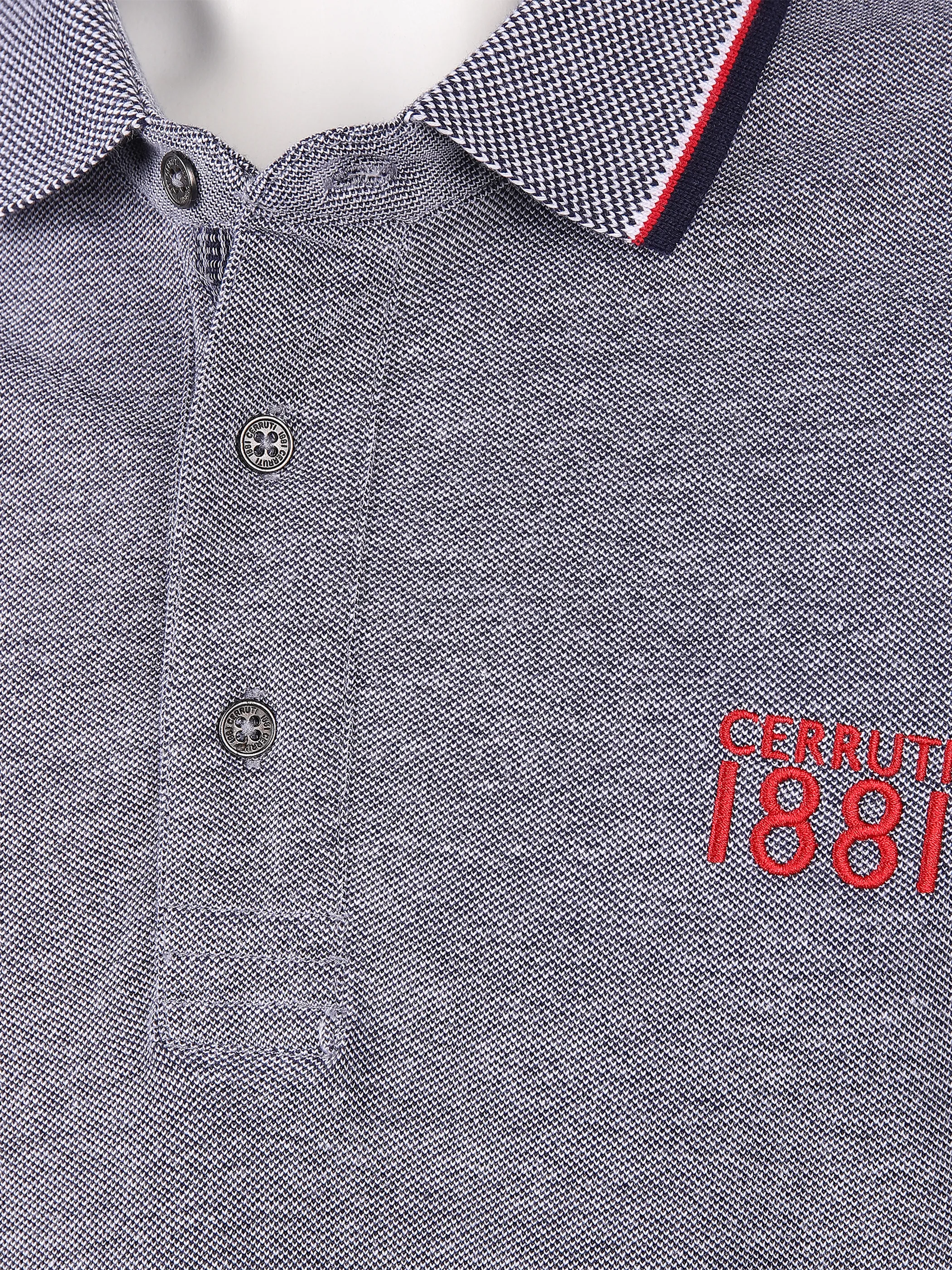 Cerruti 1881 He. Poloshirt 1/2 Arm twisted Blau 834101 NAVY 3 Cerruti 1881 He. Poloshirt 1/2 Arm twisted Blau 834101 NAVY 3