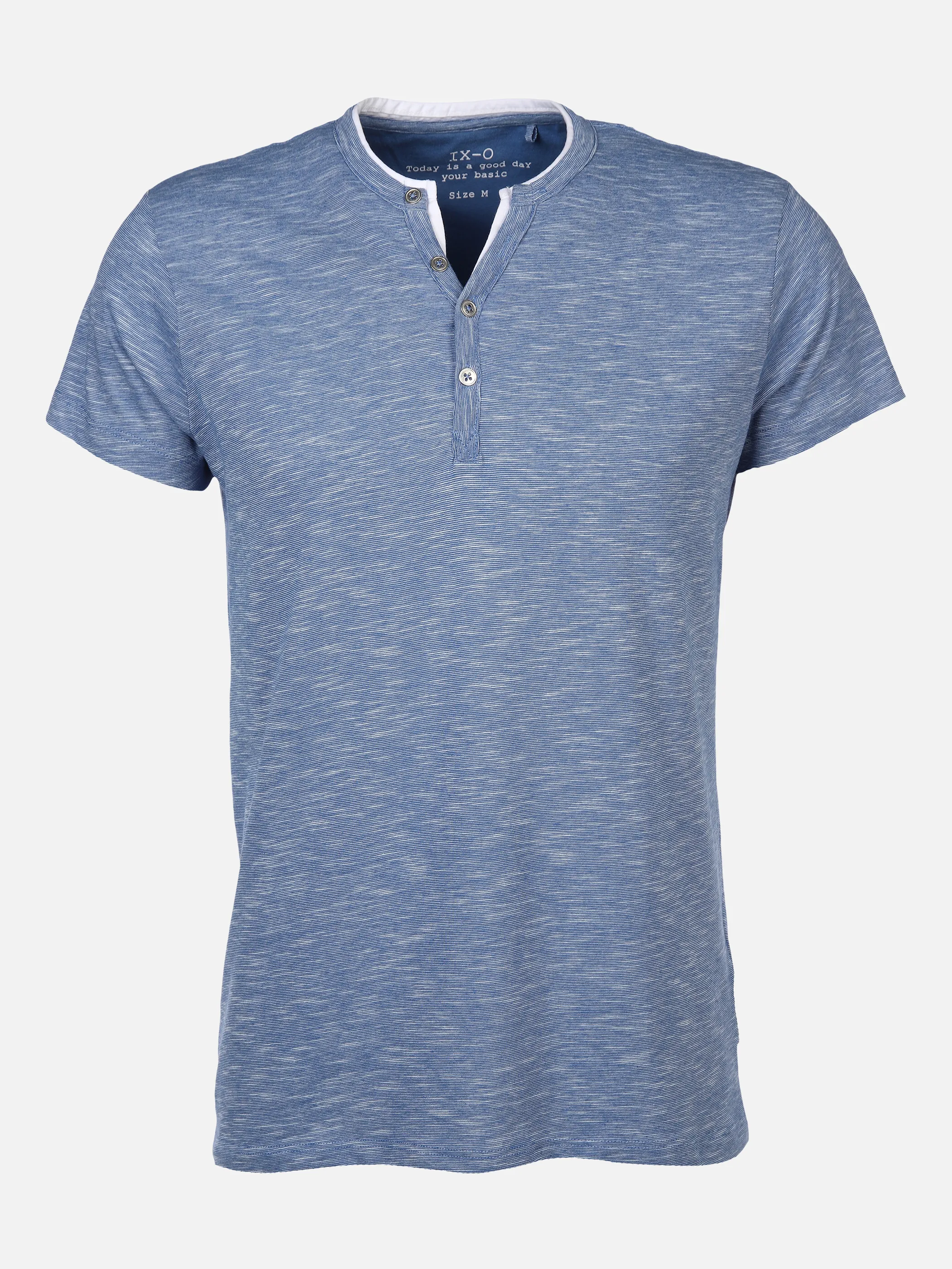 IX-O YF-He-T-Shirt, Serafino Blau 873742 MID BLUE 1