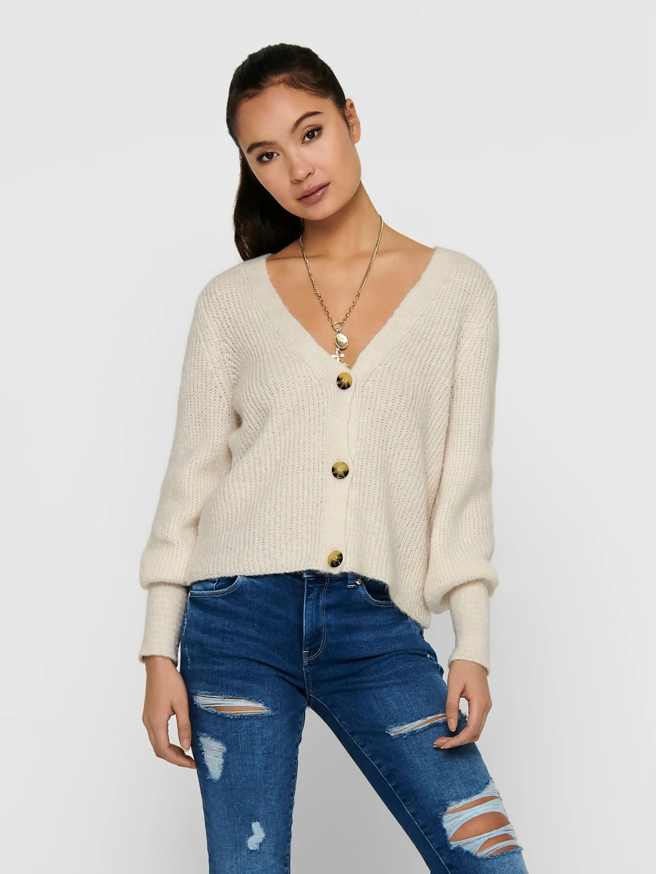 Only 15209307 ONLCLARE L/S CARDIGAN Weiß 855062 180083 5 Only 15209307 ONLCLARE L/S CARDIGAN Weiß 855062 180083 5