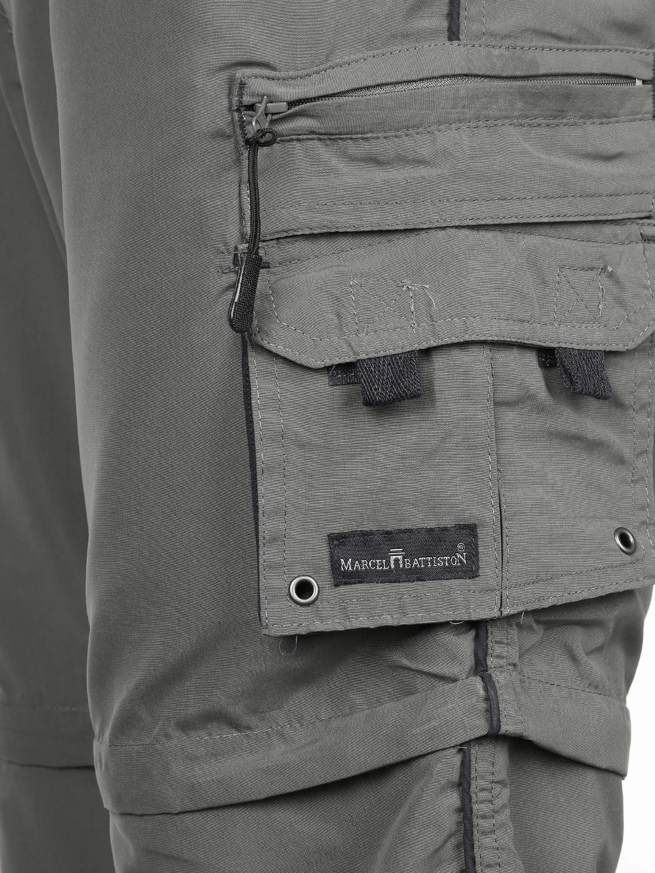 Marcel Battiston He. Caprihose Zipp-Off Cargo Grau 878485 GRAPHIT 4 Marcel Battiston He. Caprihose Zipp-Off Cargo Grau 878485 GRAPHIT 4