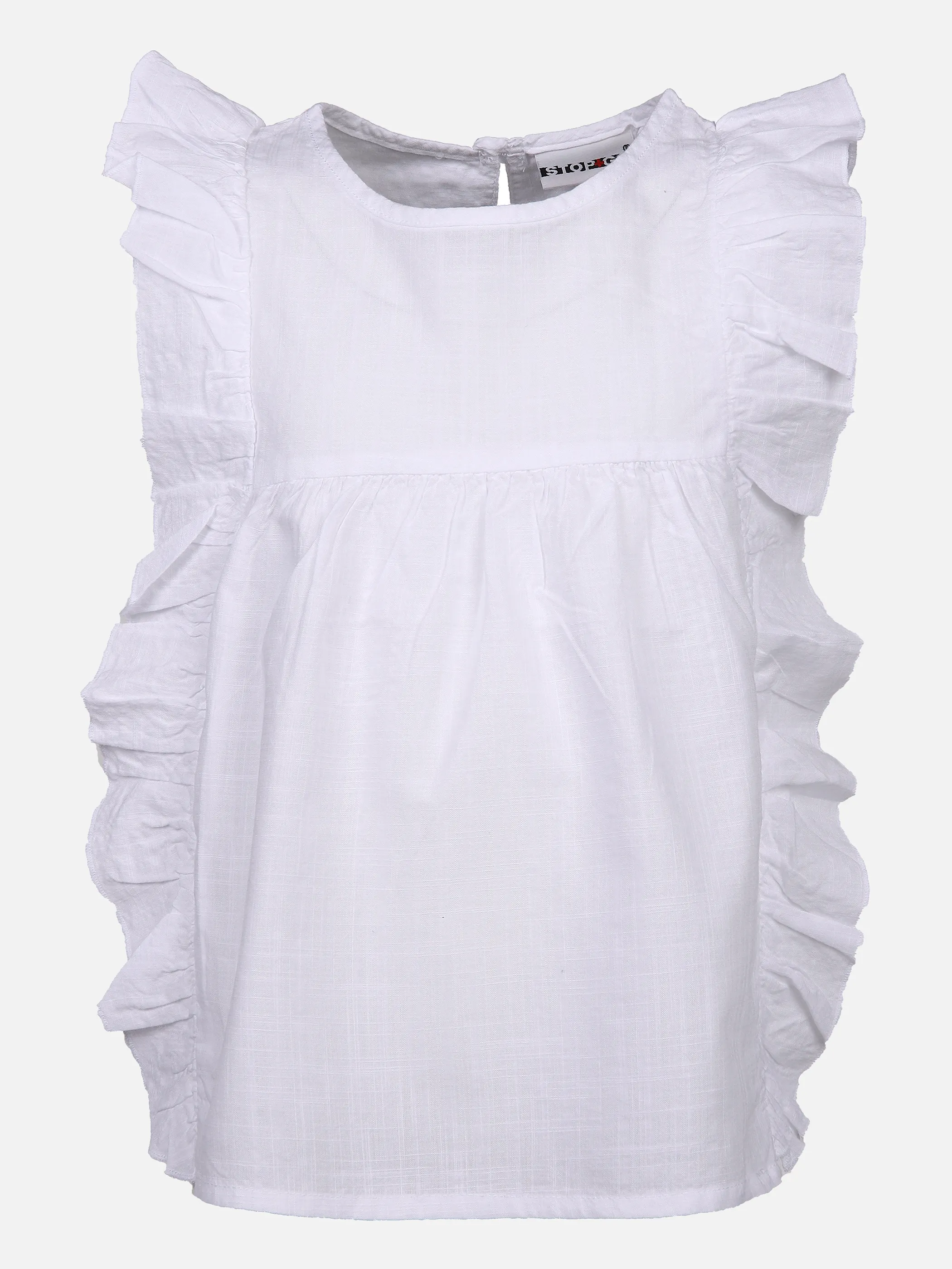 Stop + Go MG Bluse in weiß ohne Ärmel Weiß 852007 WEIß 1 Stop + Go MG Bluse in weiß ohne Ärmel Weiß 852007 WEIß 1