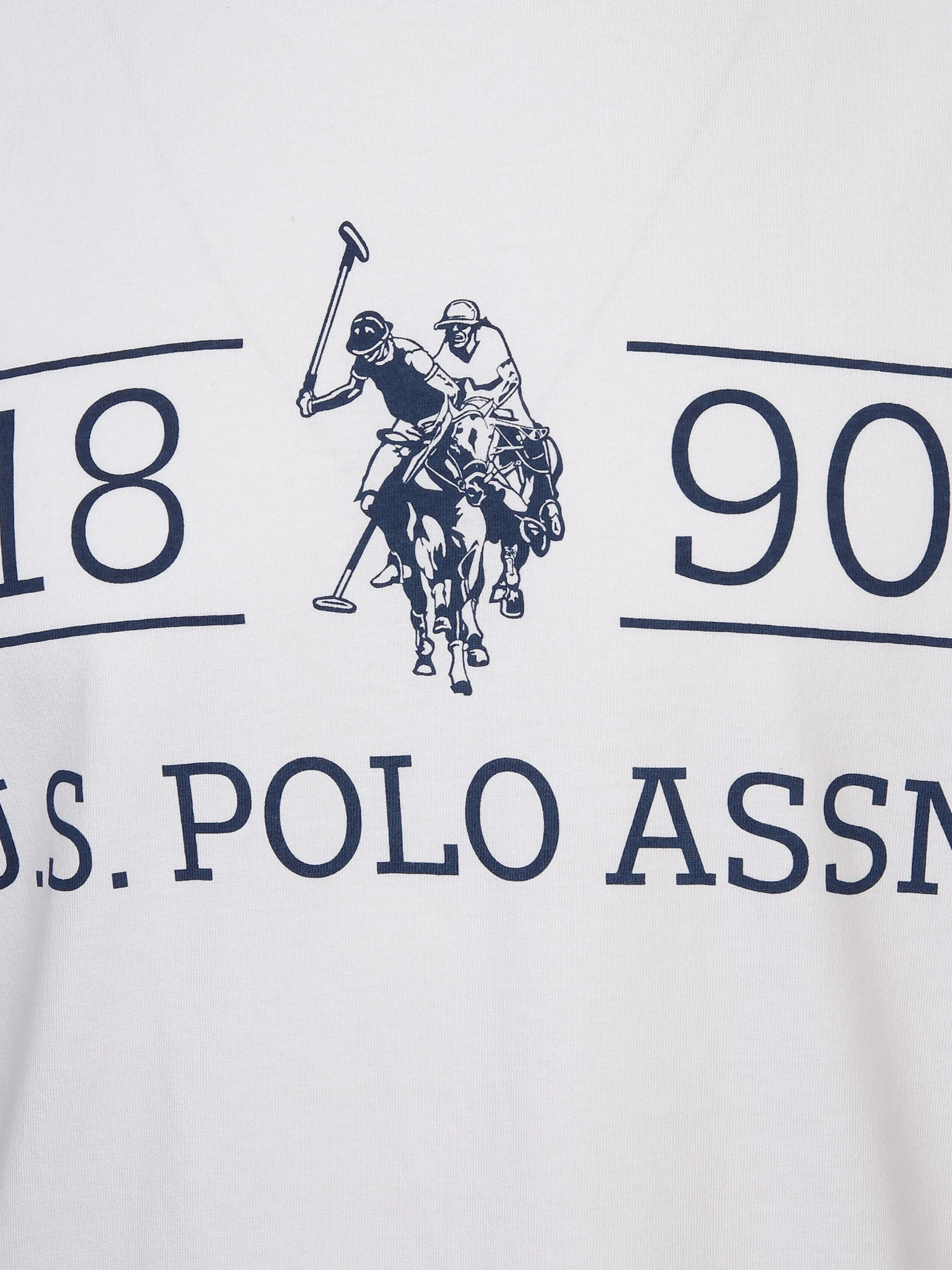 U.S. Polo Assn. He. T-Shirt 1/2 Arm Logo 1890 Weiß 881277 WHITE 3