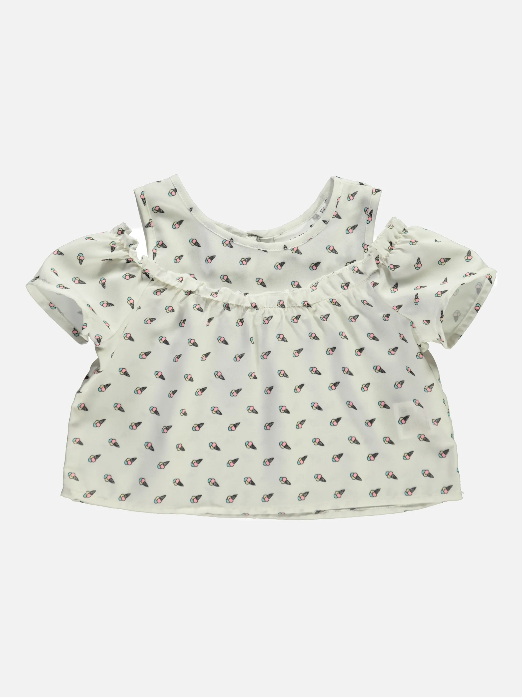 Stop + Go MG Bluse schulterfrei in weiß Weiß 833038 WEIß 1 Stop + Go MG Bluse schulterfrei in weiß Weiß 833038 WEIß 1