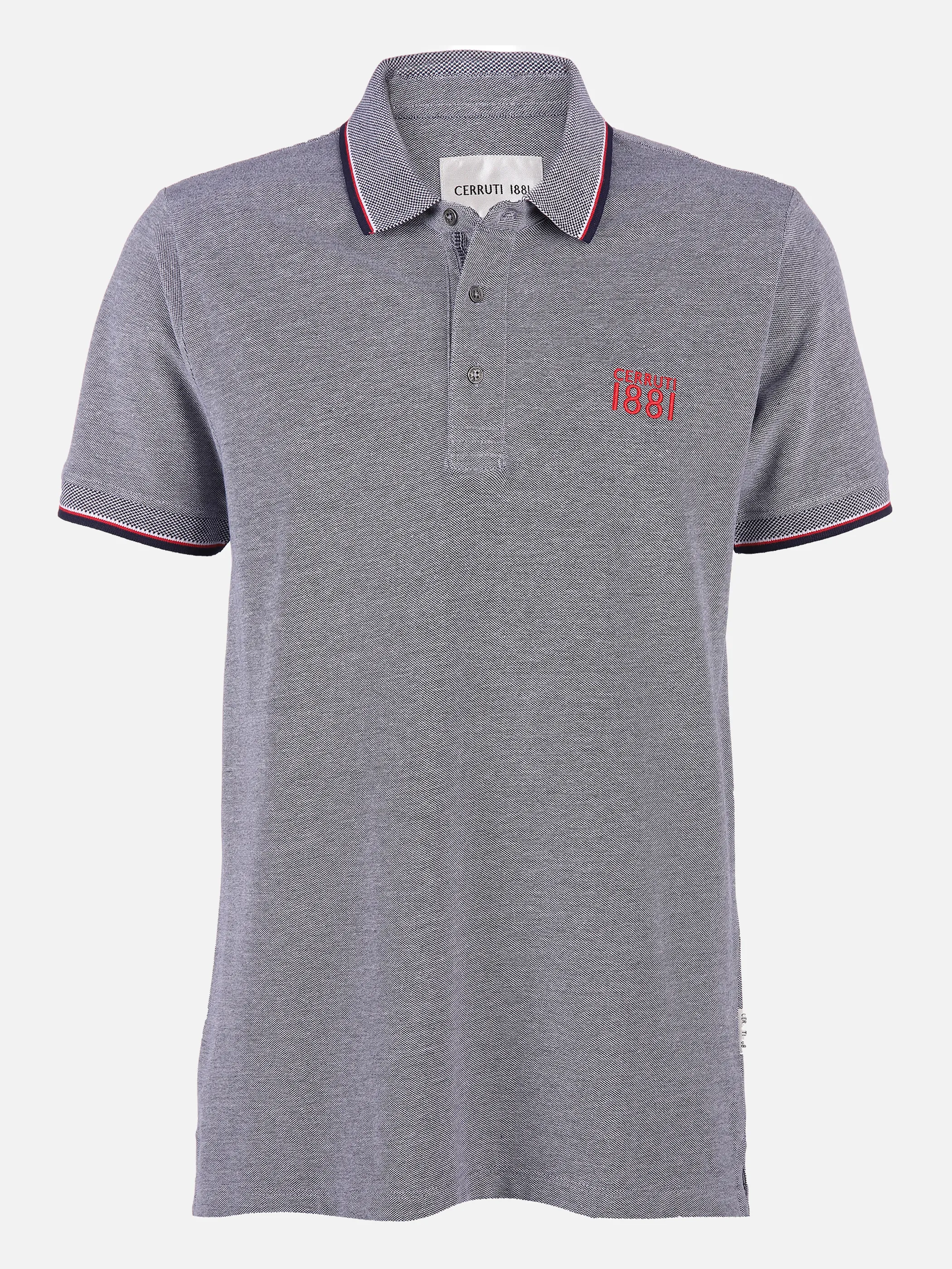Cerruti 1881 He. Poloshirt 1/2 Arm twisted Blau 834101 NAVY 1 Cerruti 1881 He. Poloshirt 1/2 Arm twisted Blau 834101 NAVY 1