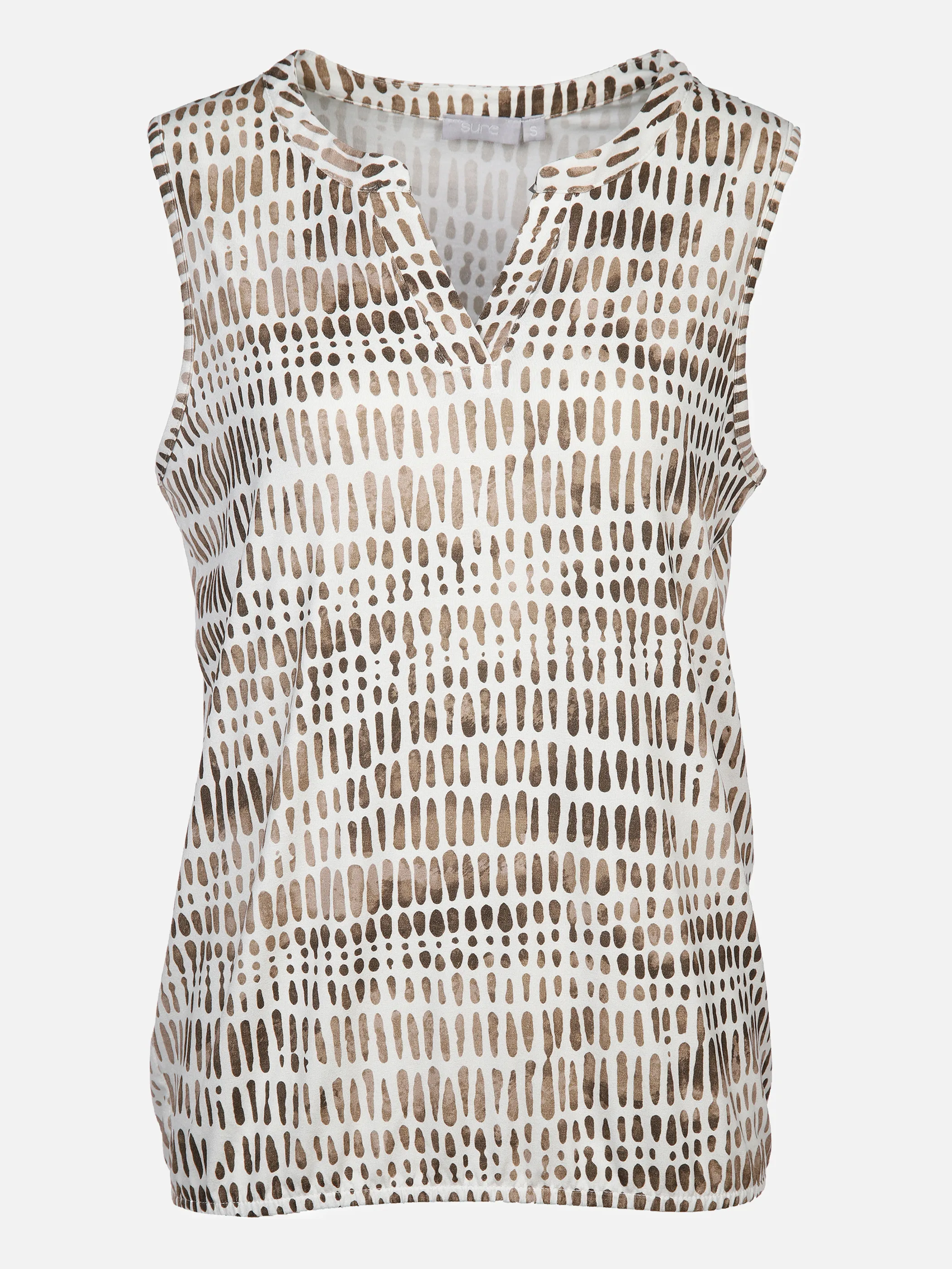 Sure Da-Top m. Alloverprint Beige 878633 SAND 1 Sure Da-Top m. Alloverprint Beige 878633 SAND 1