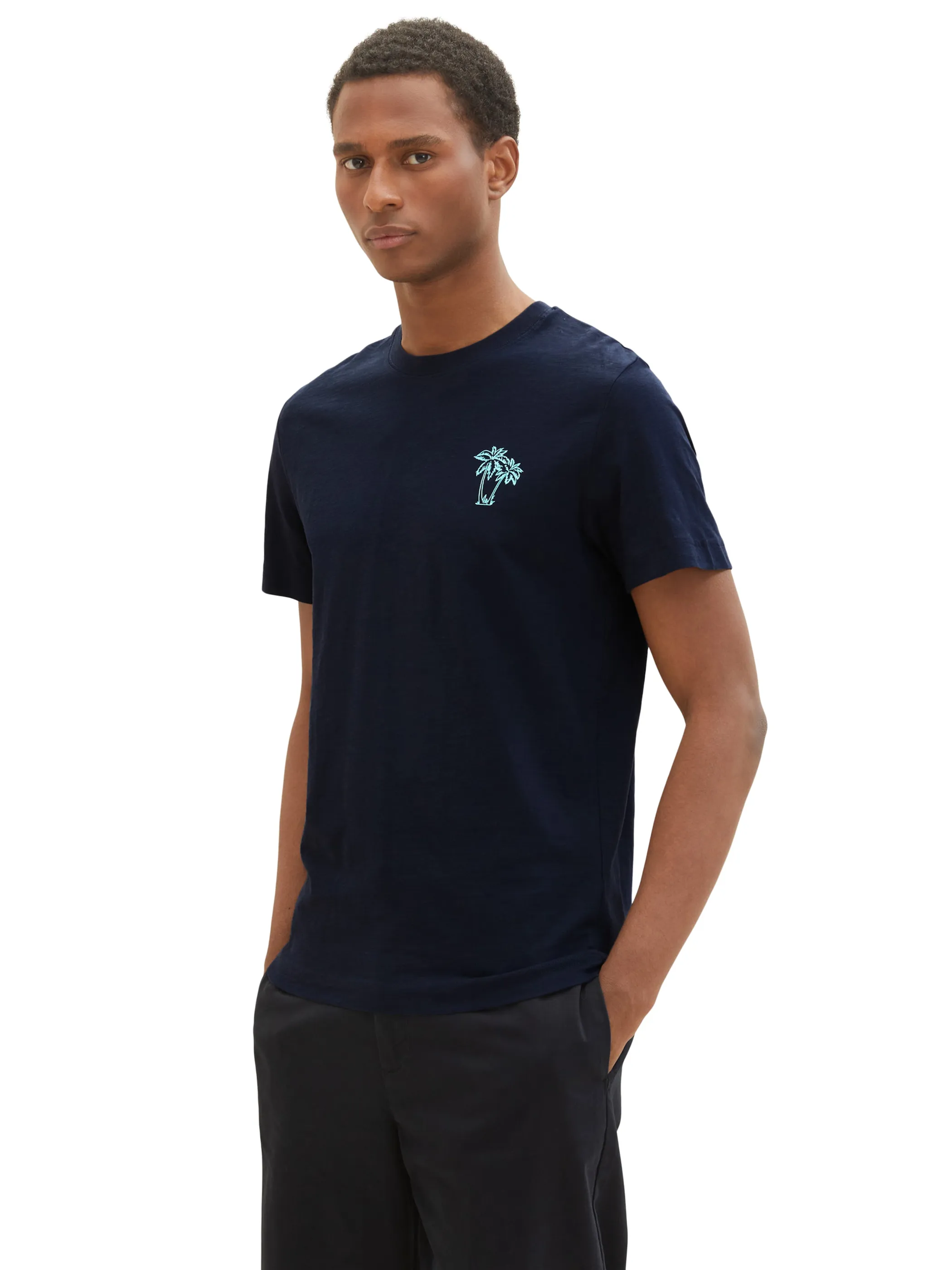 Tom Tailor 1036374 structured t-shirt Blau 880569 10668 3