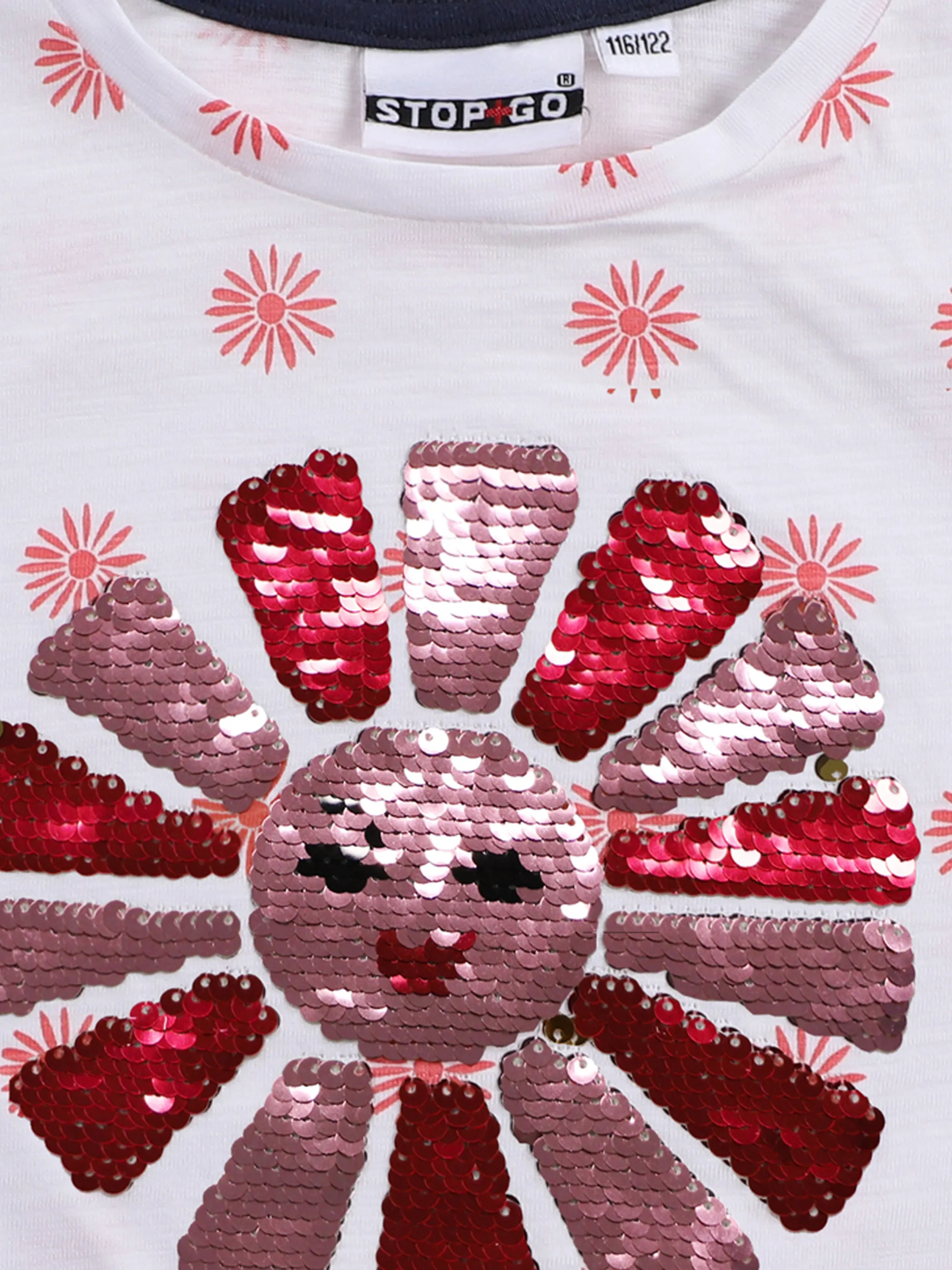Stop + Go MG TShirt weiß mit AOP Blume Weiß 864411 WEIß 3 Stop + Go MG TShirt weiß mit AOP Blume Weiß 864411 WEIß 3