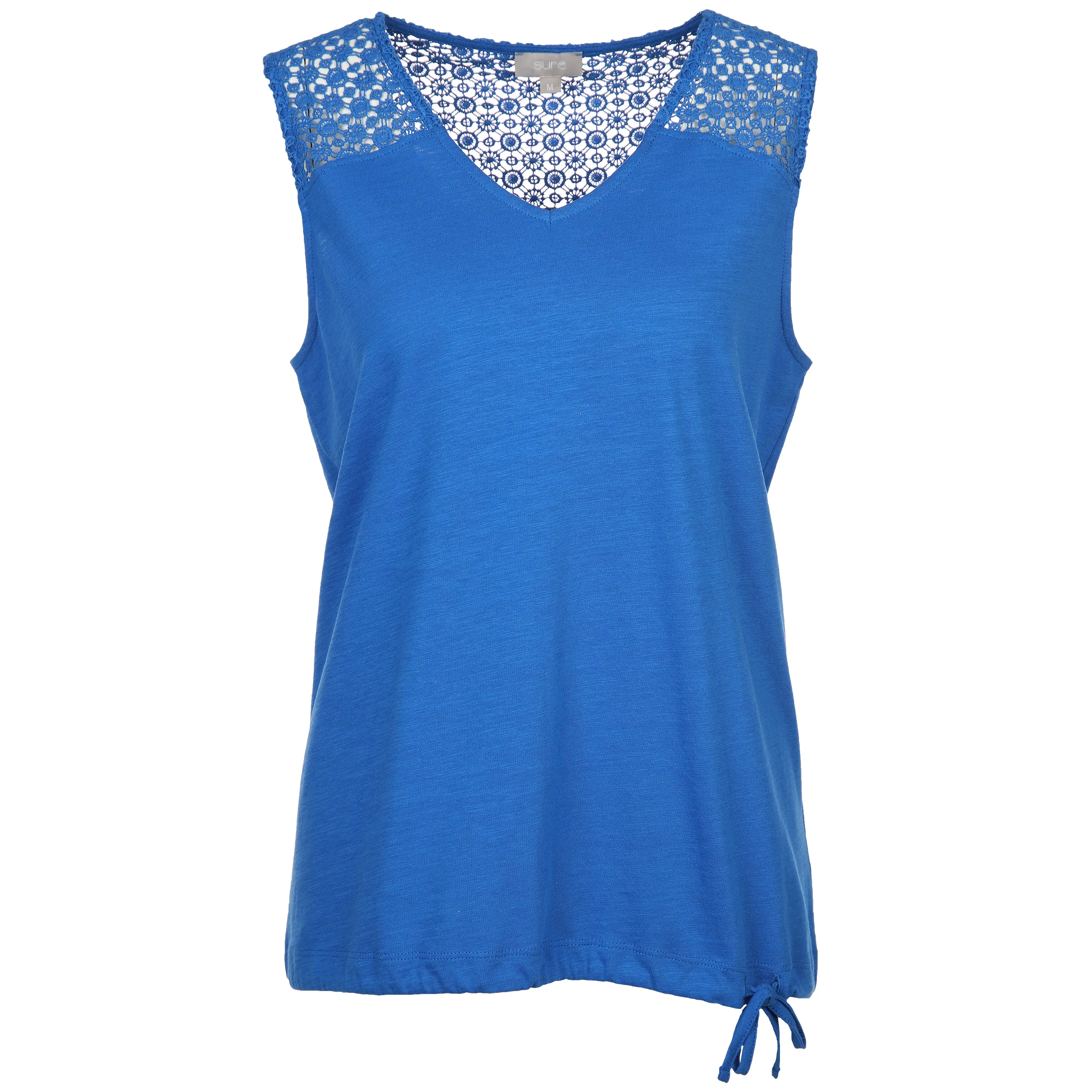 Sure Da-Tank-Top m.Spitze Blau 873512 SEA BLUE 1 Sure Da-Tank-Top m.Spitze Blau 873512 SEA BLUE 1
