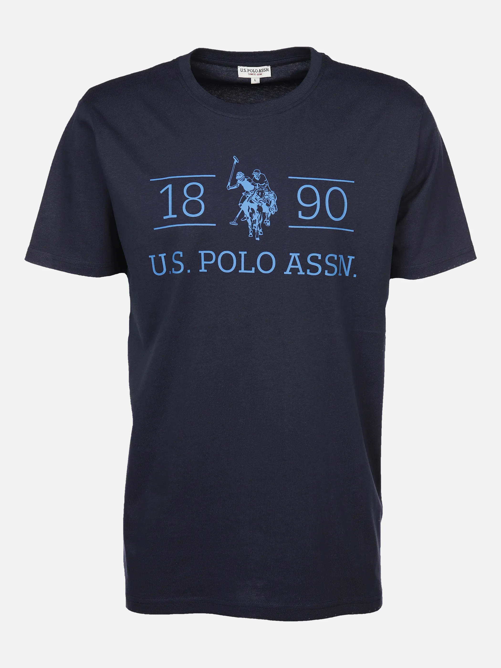 U.S. Polo Assn. He. T-Shirt 1/2 Arm Logo 1890 Blau 881277 NAVY 1