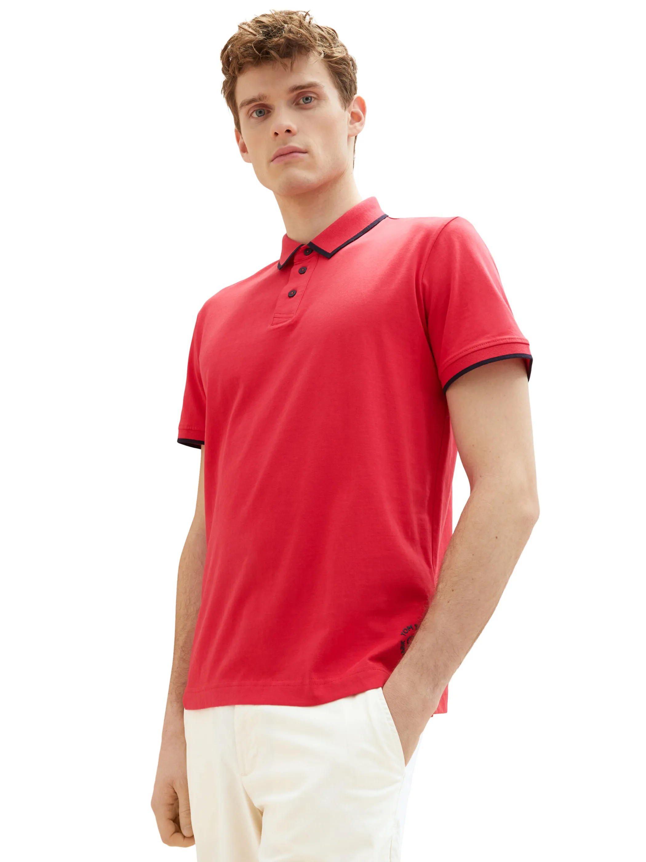 Tom Tailor 1036327 sportive jersey polo Rot 880547 31045 3