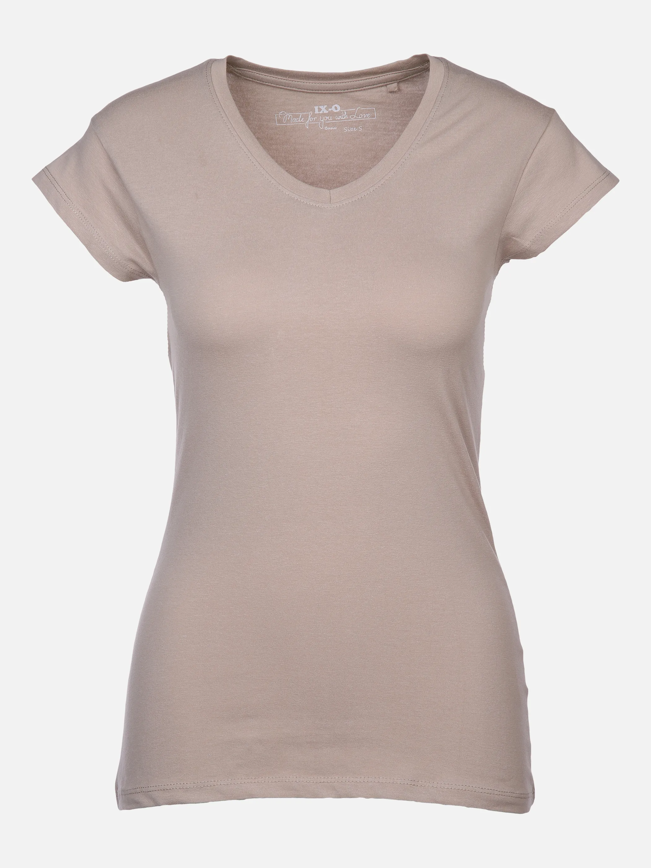 IX-O YF-Da-T-Shirt, Basic Braun 873779 BEIGE 1 IX-O YF-Da-T-Shirt, Basic Braun 873779 BEIGE 1