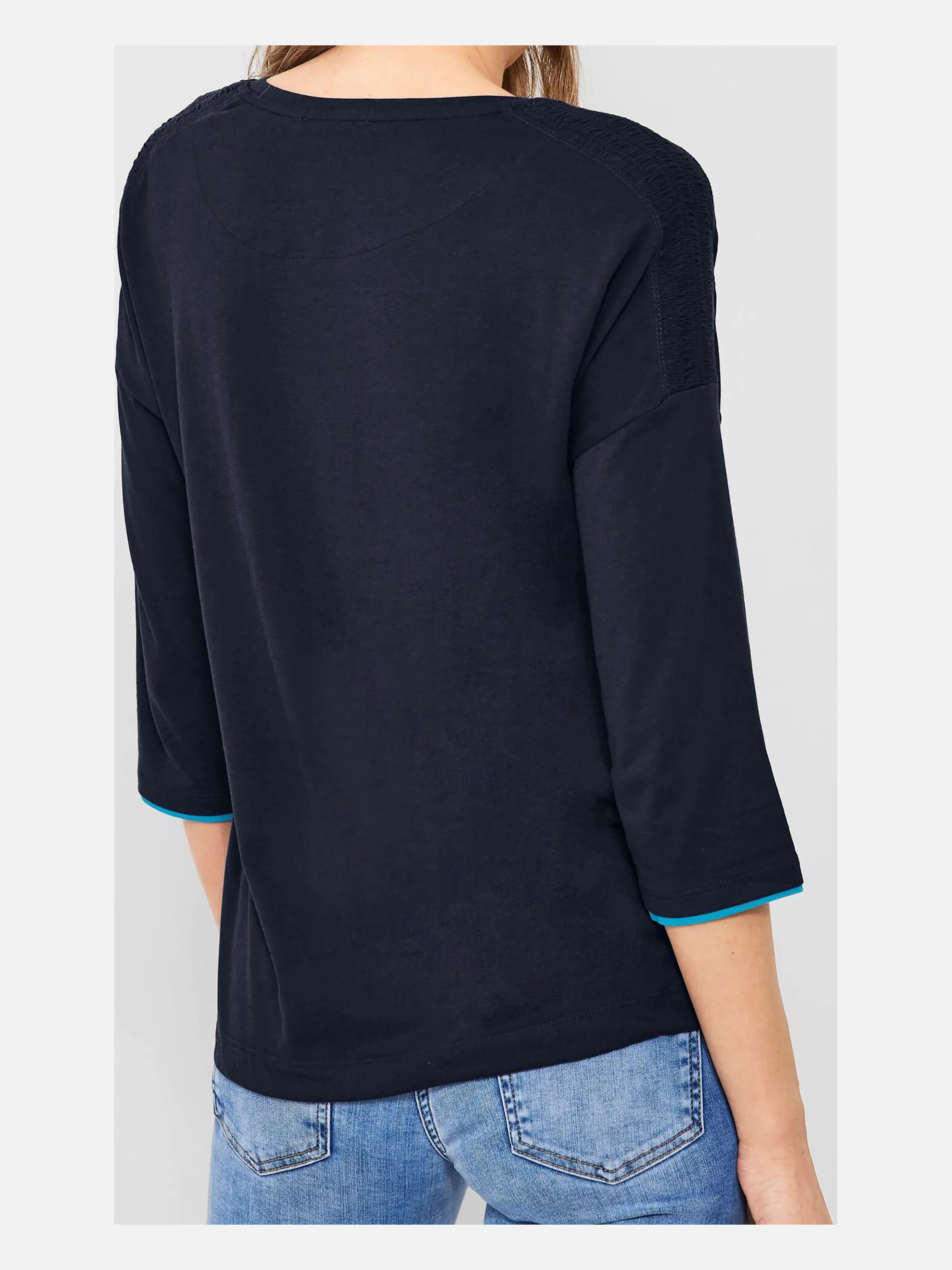 Cecil B319382 TOS Solid Smock Shirt Blau 880834 10128 2 Cecil B319382 TOS Solid Smock Shirt Blau 880834 10128 2