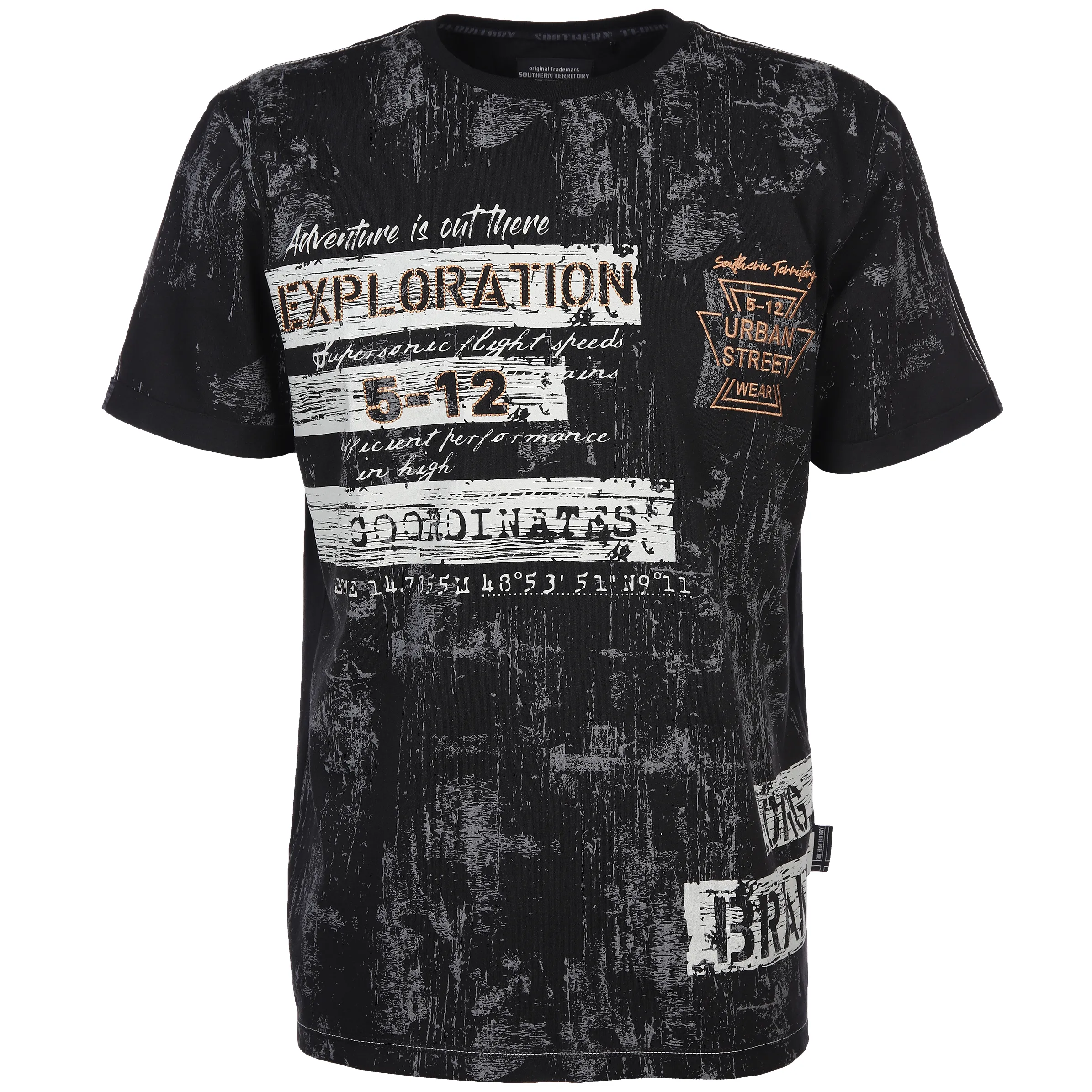 Southern Territory He. T-Shirt 1/2 Arm allover Schwarz 881712 SCHWARZ 1 Southern Territory He. T-Shirt 1/2 Arm allover Schwarz 881712 SCHWARZ 1